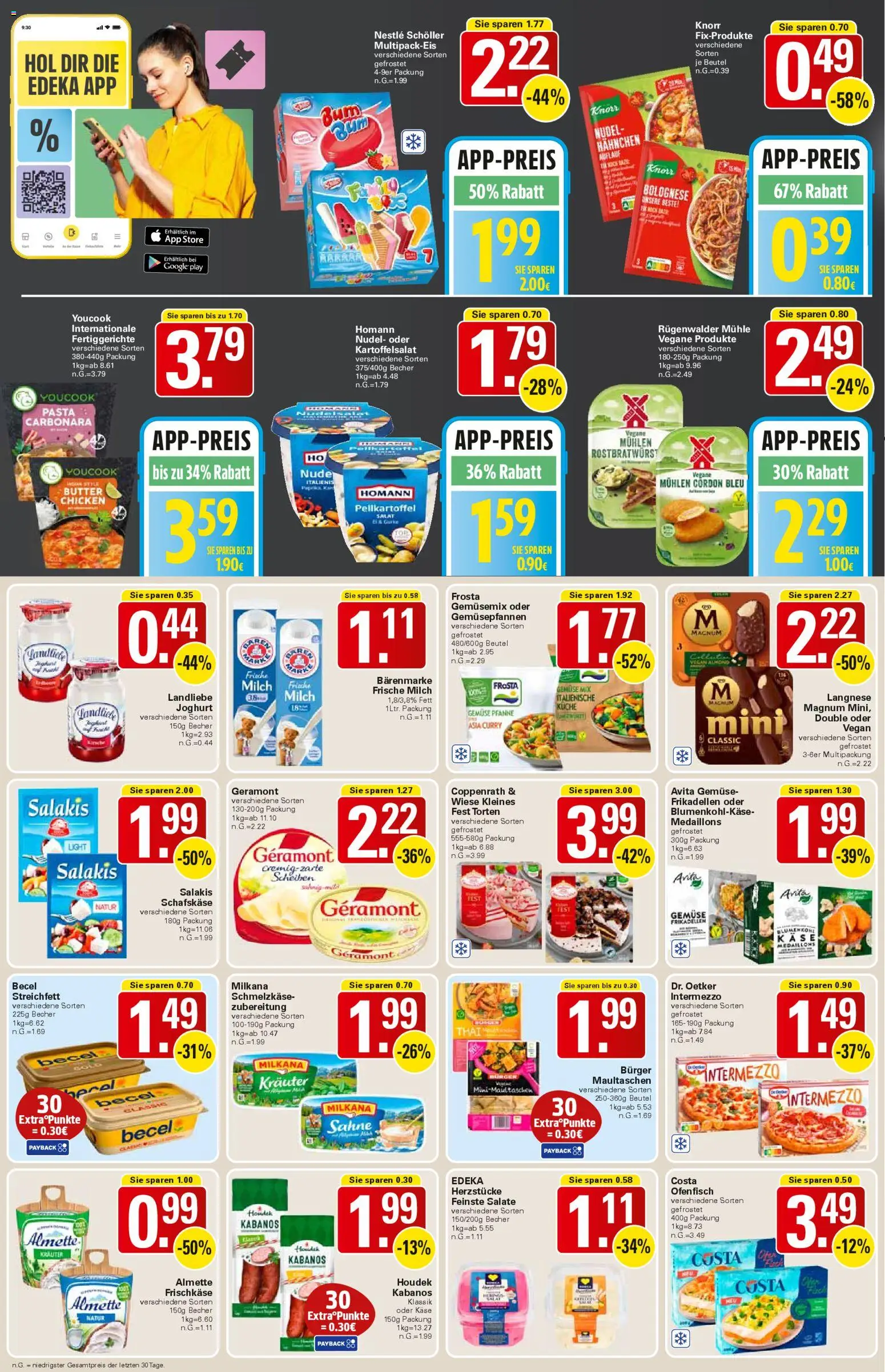 WEZ Prospekt 	 – gültig ab 13.04.2026 | Seite: 8 | Produkte: Paprika, Salakis, Maultaschen, Sahne