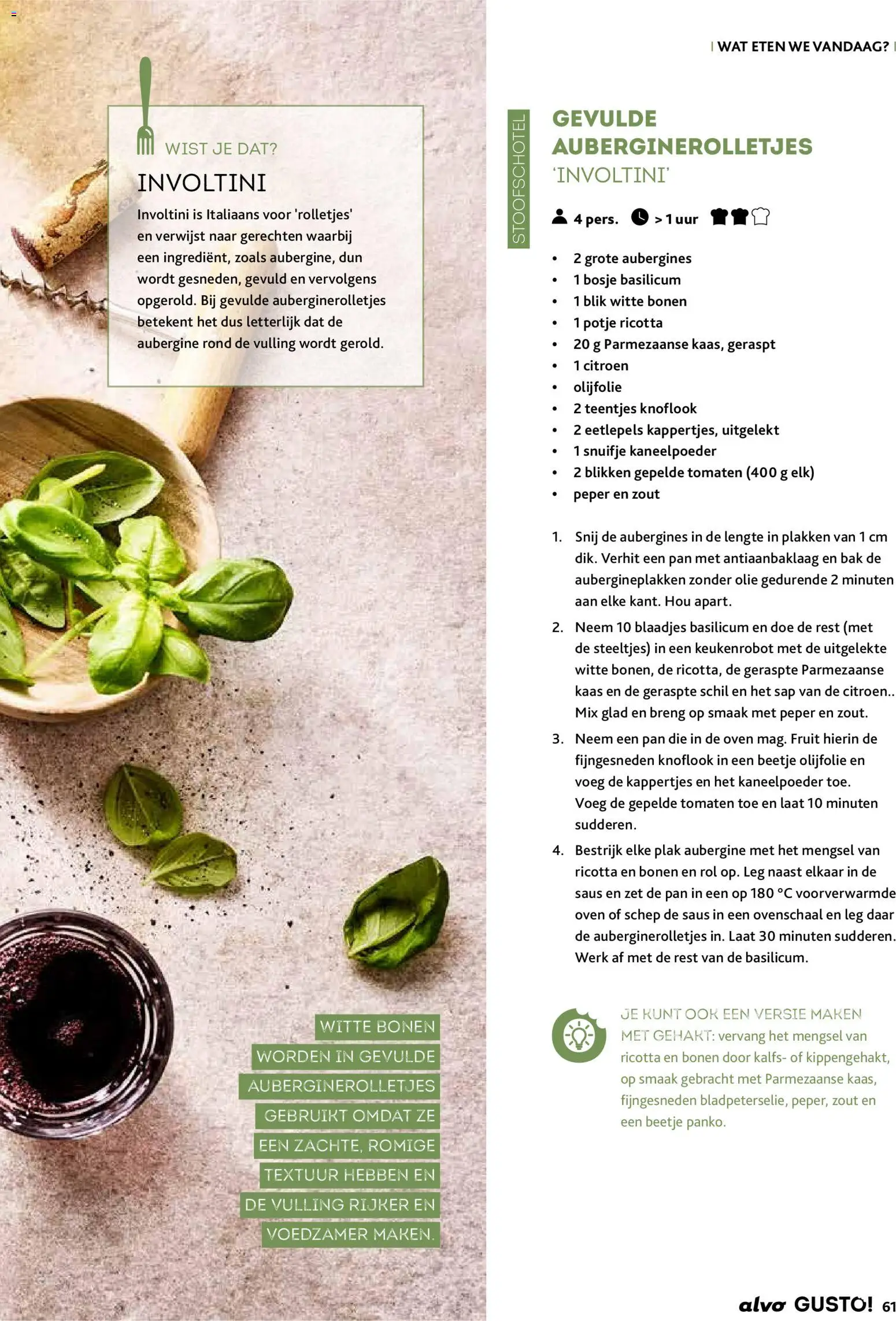 {H1} | Pagina: 61 | Producten: Olijfolie, Saus, Schep, Pan