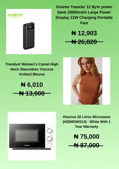 Offer preview "Jumia Catalogue" | Page: 4 | Products: Blouse, Microwave