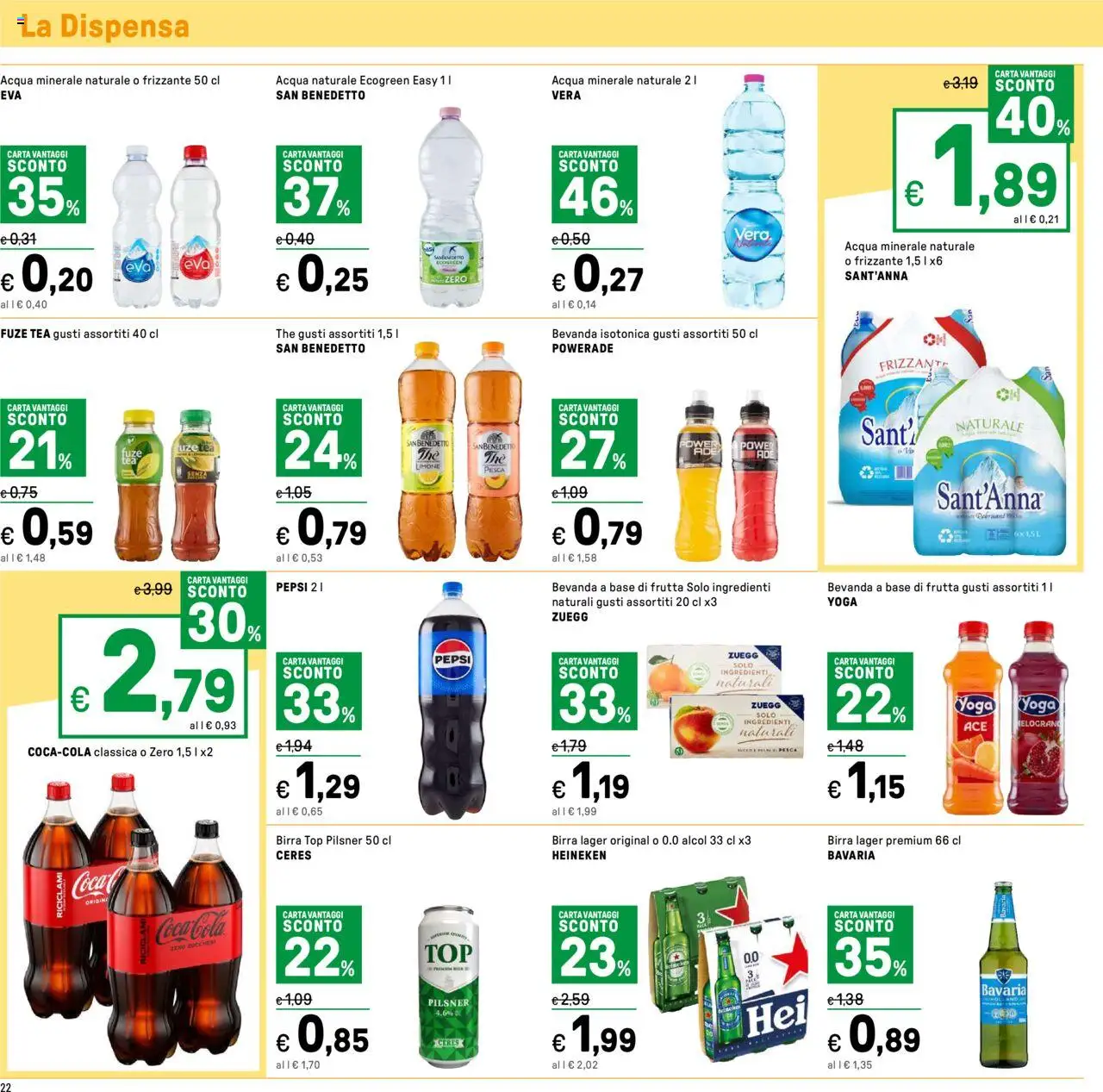 Volantino Iper del 13.06.2025 | Pagina: 24 | Prodotti: Birra, Top, Ceres, Heineken