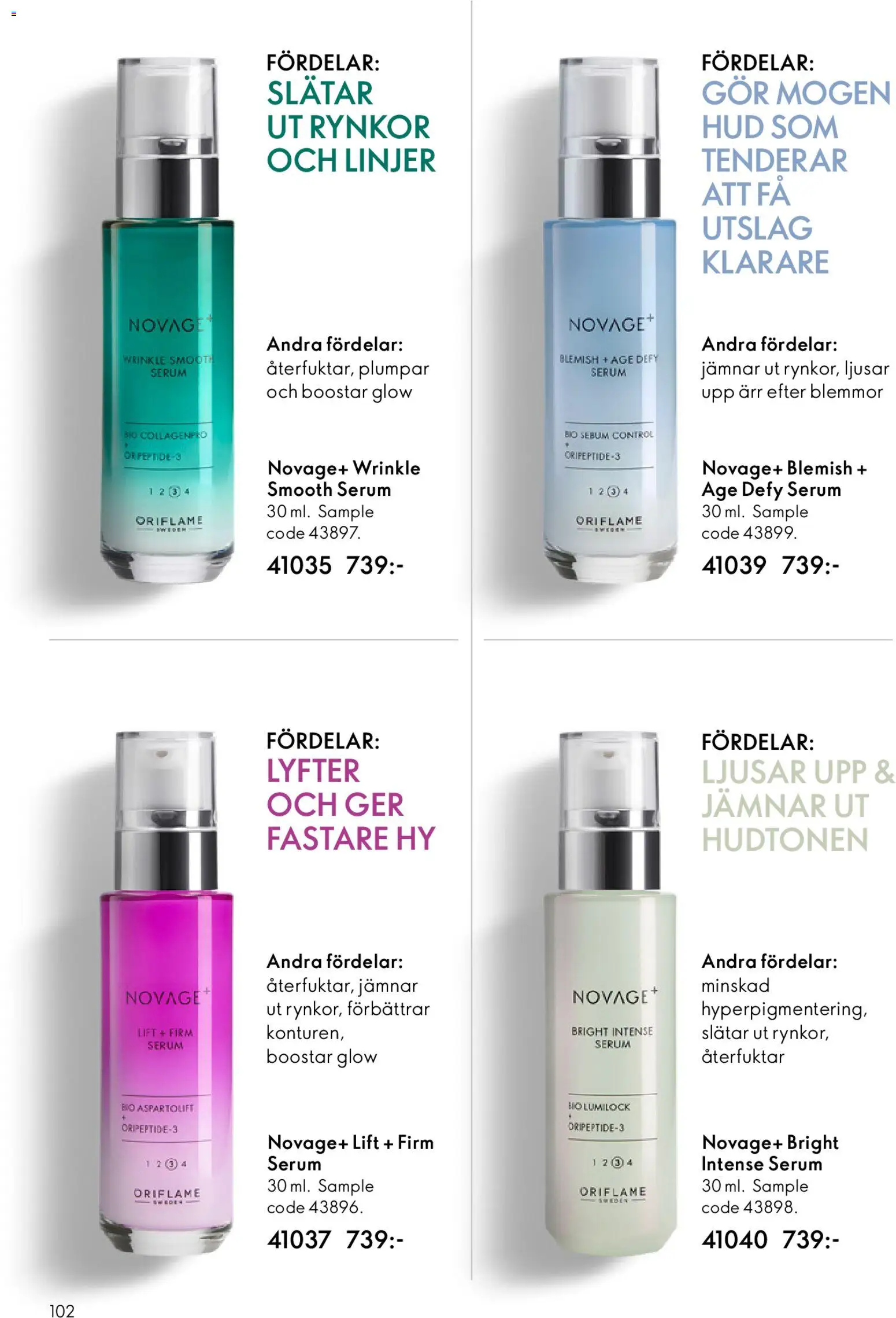 Oriflame reklamblad aktuell från 19.11.2025 | Sida: 102 | Produkter: Serum
