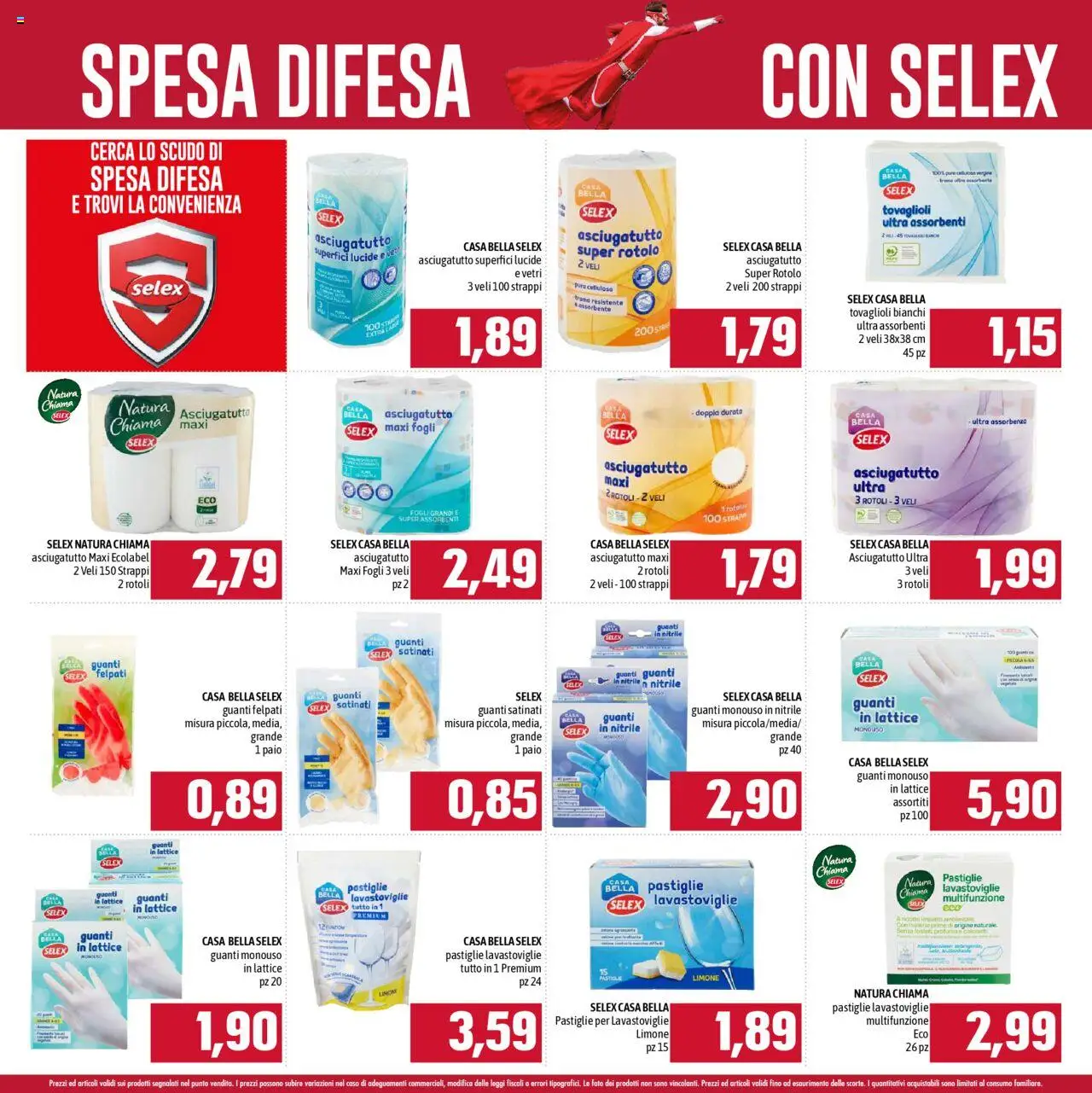 Volantino Emisfero del 01.09.2025 | Pagina: 16 | Prodotti: Limone, Guanti, Lavastoviglie, Asciugatutto
