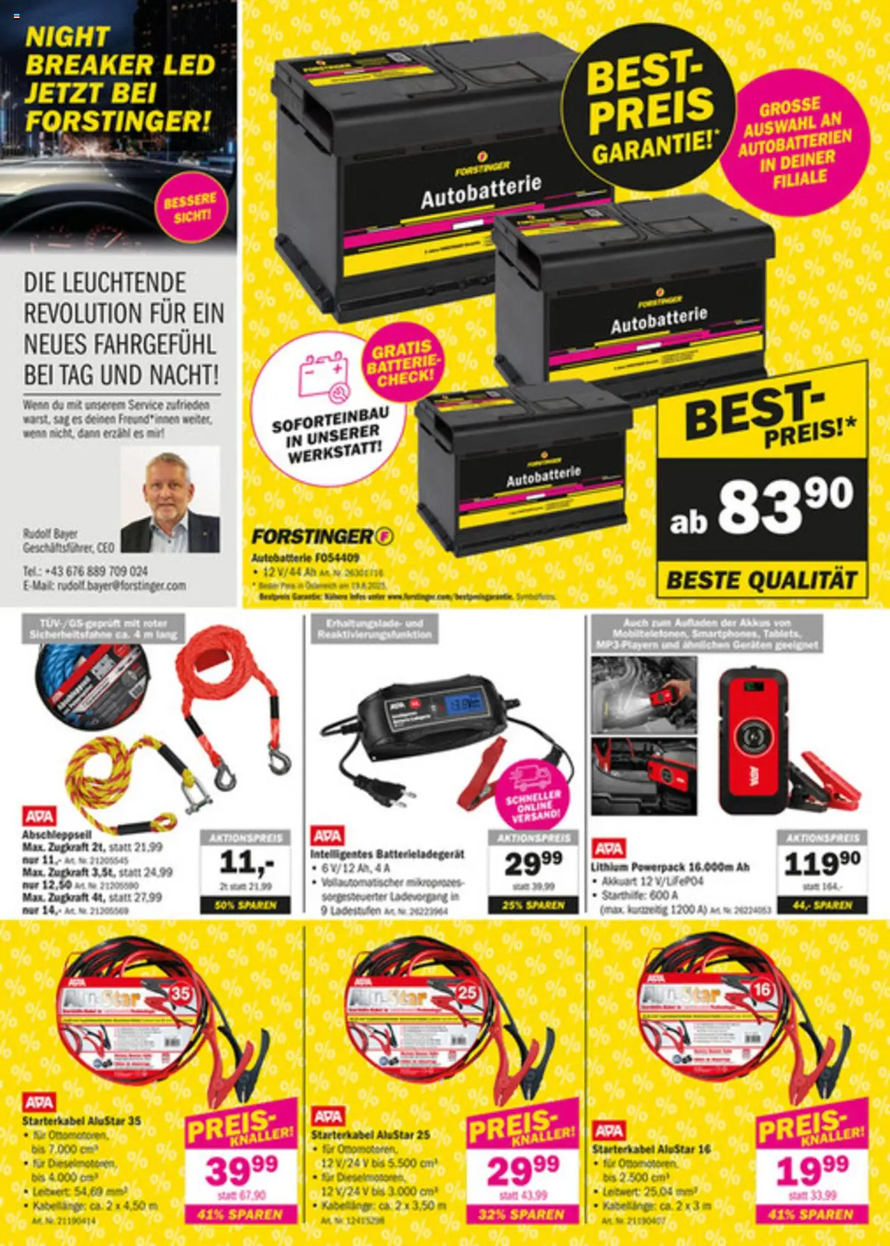 Forstinger Flugblatt gültig ab 20.08.2025 | Seite: 6 | Produkte: Batterie