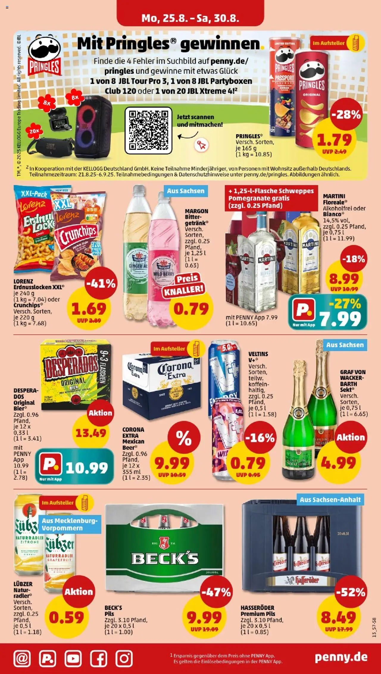 Penny - Mecklenburg-Vorpommern - gültig ab dem 25.08.2025 | Seite: 13 | Produkte: Bier, Radler, Zitrone, Veltins