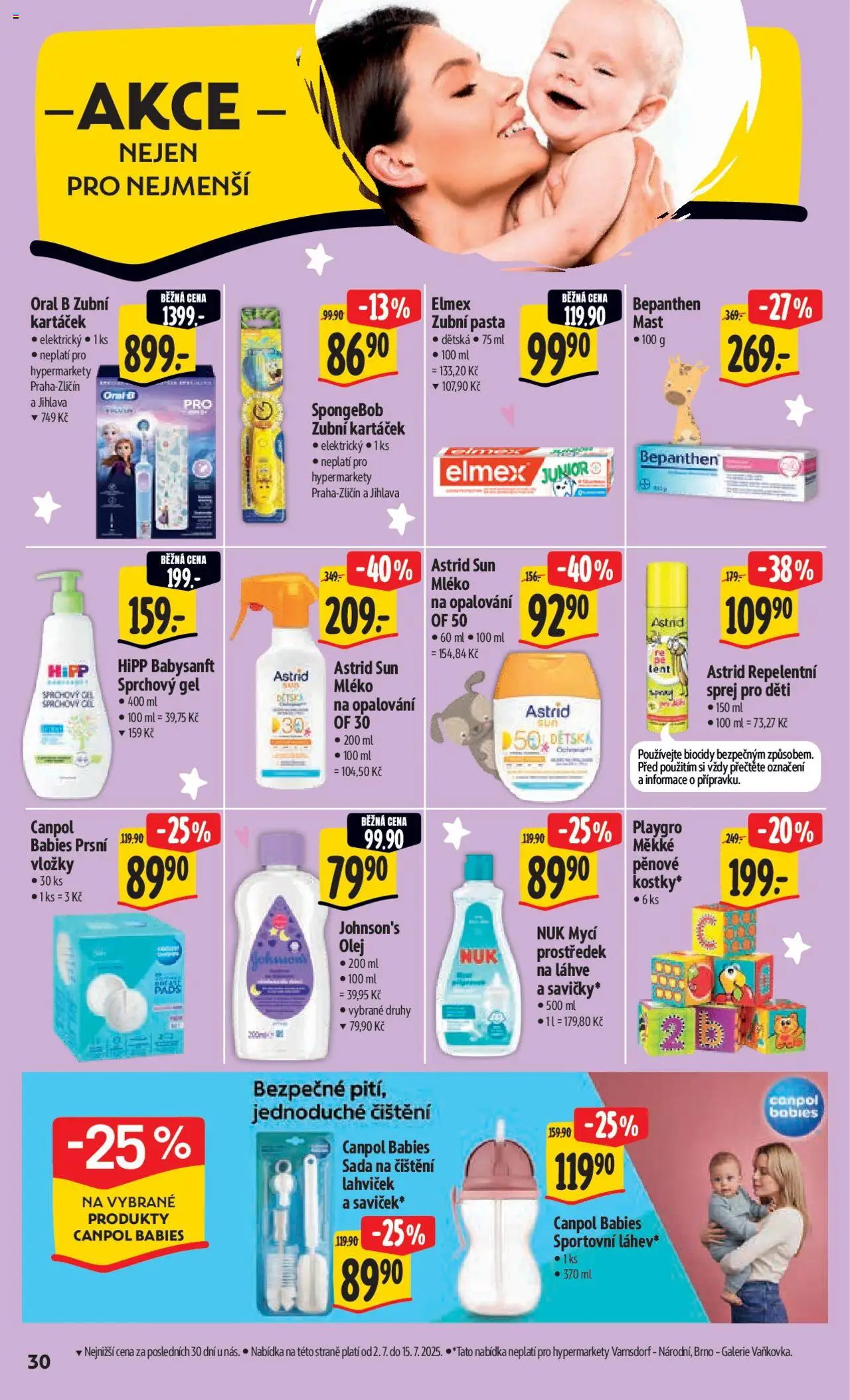 Albert leták - Hypermarket od 02.07.2025 | Strana: 37 | Produkty: Sprchový gel, Elmex, Mléko, Lahve