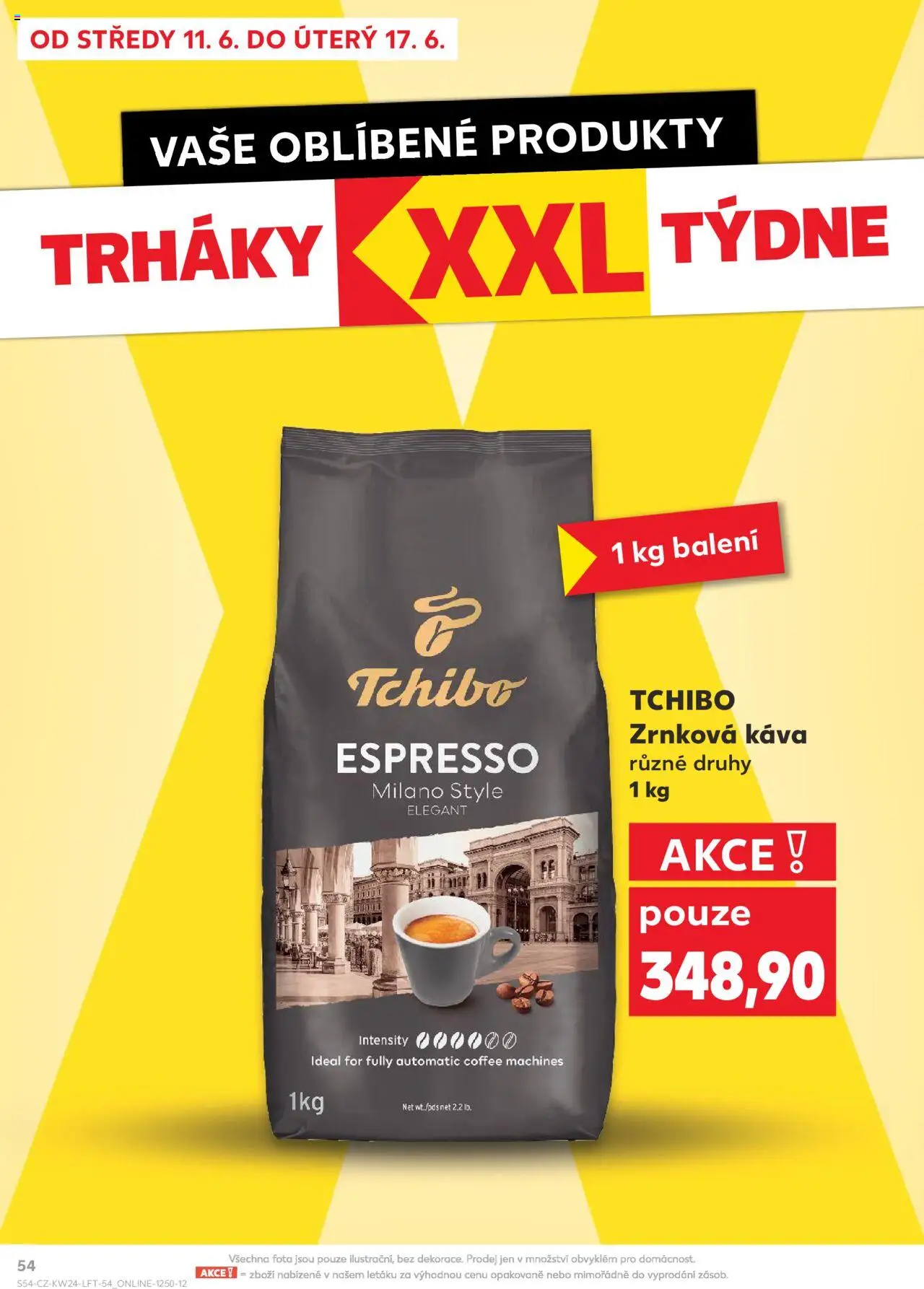 Kaufland leták - Chomutov od 11.06.2025 | Strana: 54 | Produkty: Káva, Tchibo, Zrnková káva
