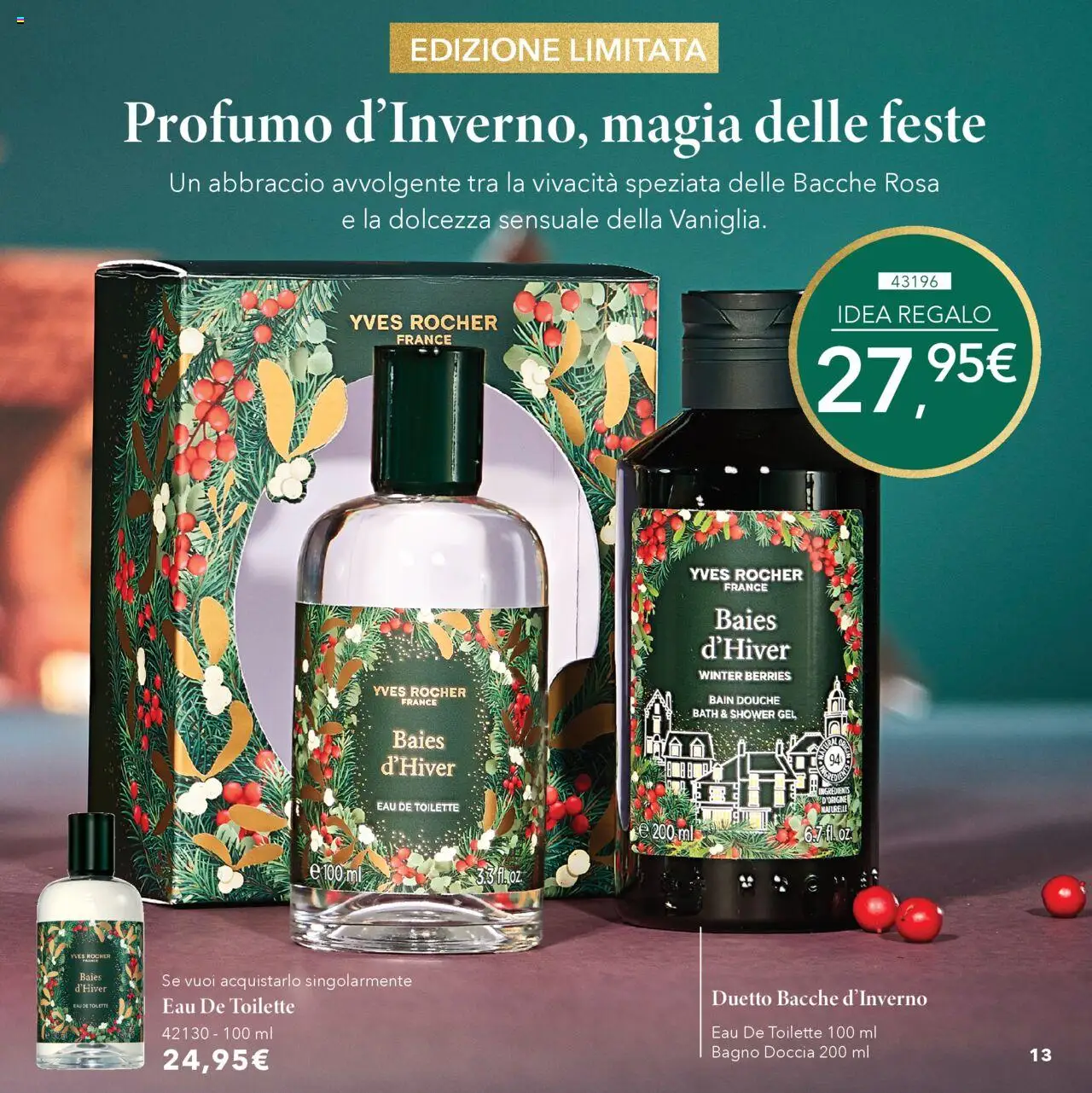 Volantino Yves Rocher del 17.10.2025 | Pagina: 13 | Prodotti: Bagno, Doccia, Profumo
