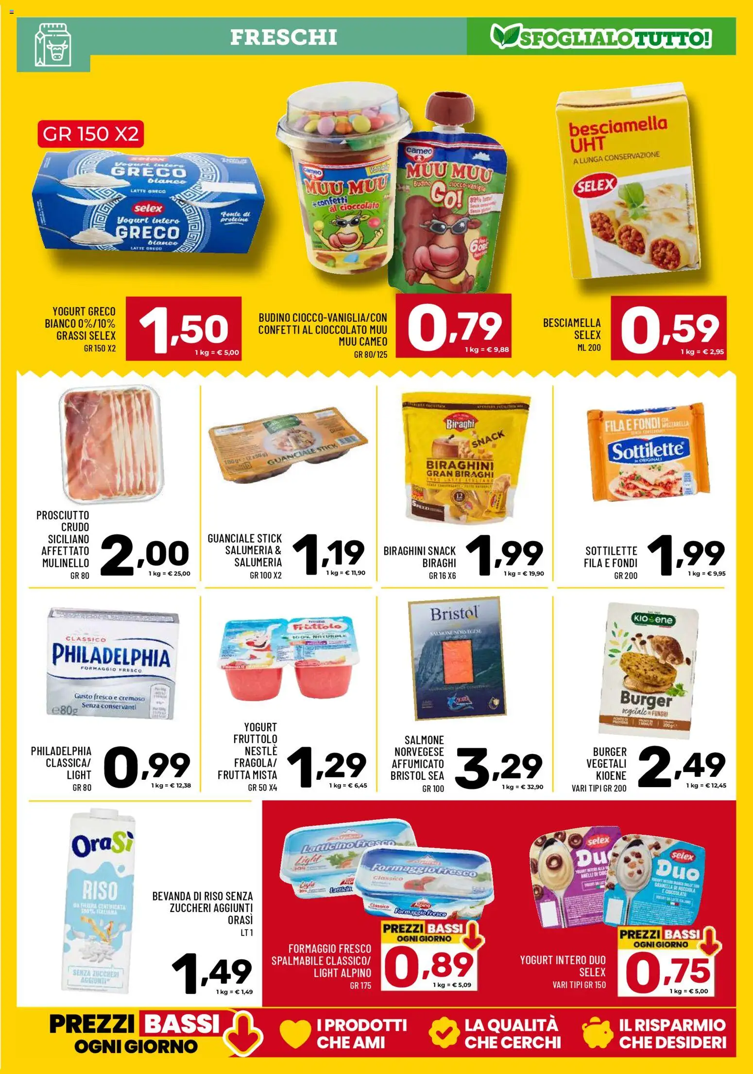 Volantino Il Centesimo del 03.02.2026 | Pagina: 9 | Prodotti: Yogurt greco, Cioccolato, Besciamella, Bevanda di riso