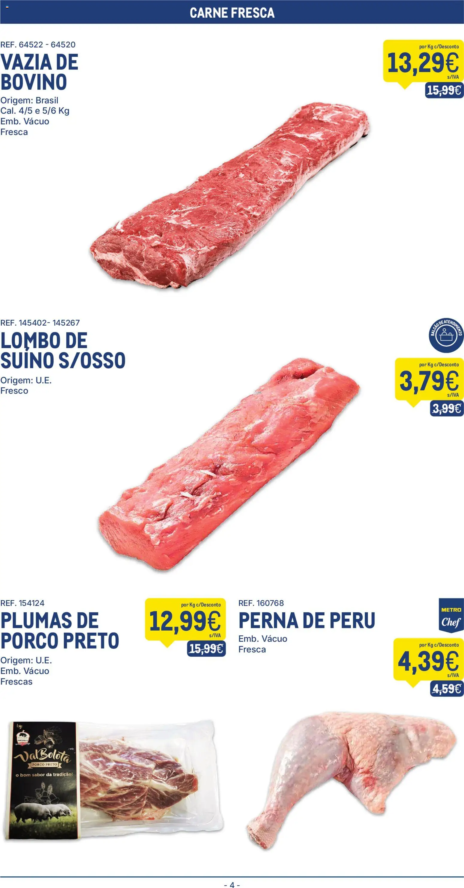 Makro folheto │ válido de 24.03.2026 | Página: 4 | Produtos: Peru, Lombo, Carne