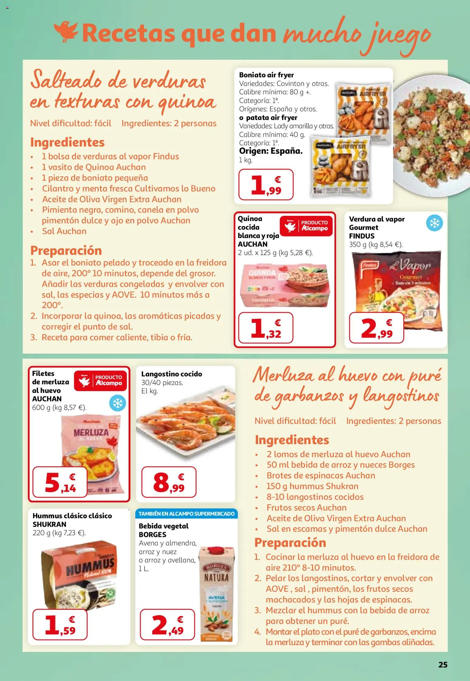 Alcampo - HG Madrid Unificado │ válido desde el 26.02.2026 | Página: 25 | Productos: Aceite, Aceite de oliva, Freidora, Langostino