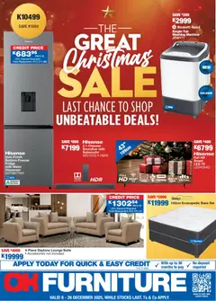 OK Furniture specials catalogue – valid from 08.12.2025