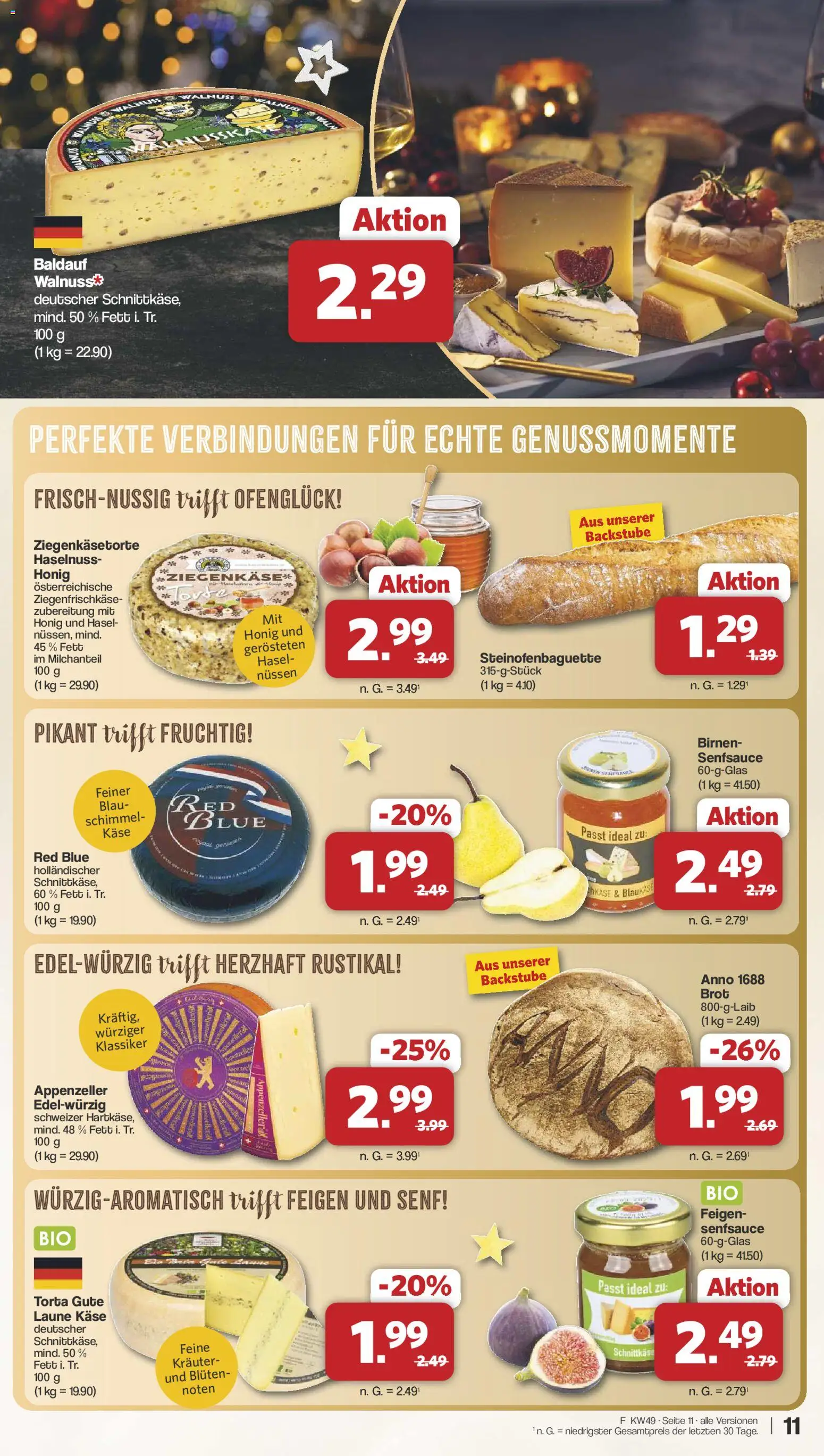 Famila Nordwest Prospekt 	 – gültig ab 01.12.2025 | Seite: 11 | Produkte: Käse, Brot
