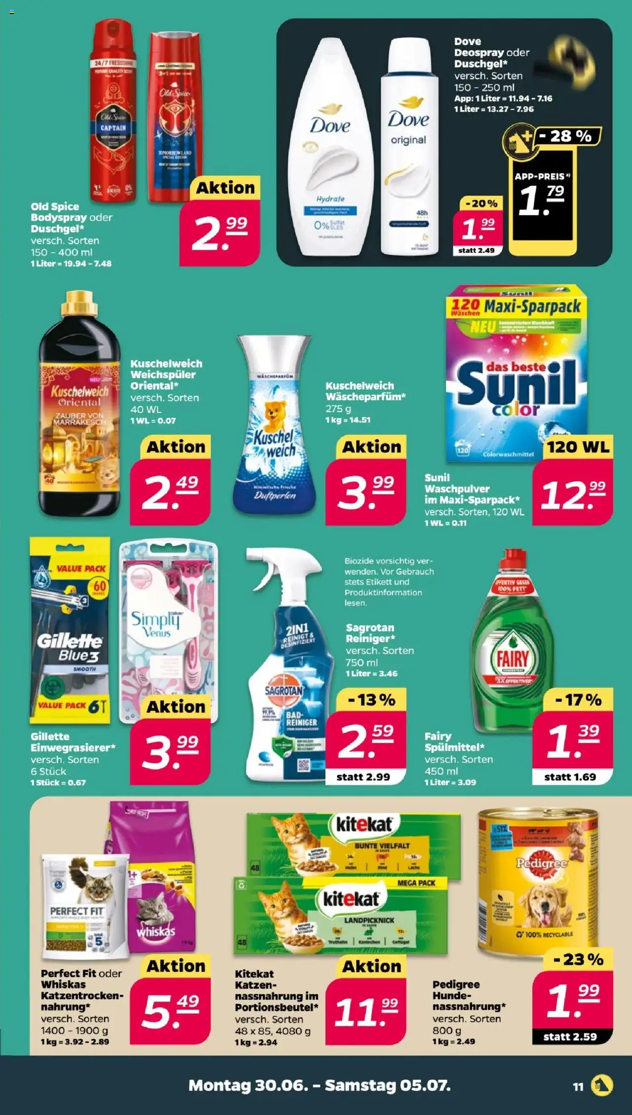 Netto Prospekt 	 - gültig ab dem 30.06.2025 | Seite: 11 | Produkte: Kaninchen, Kuschelweich, Waschpulver, Pedigree