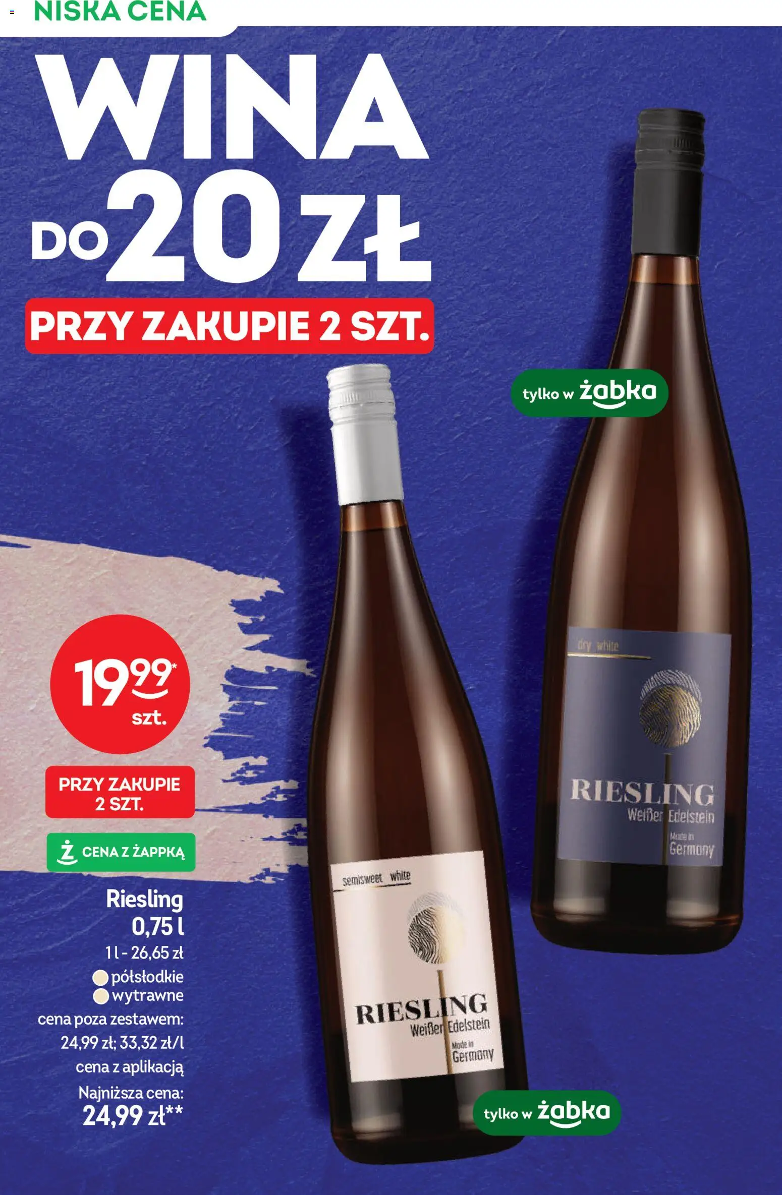 Żabka Gazetka - Katalog win od 18.02.2026 | Strona: 6 | Produkty: Riesling