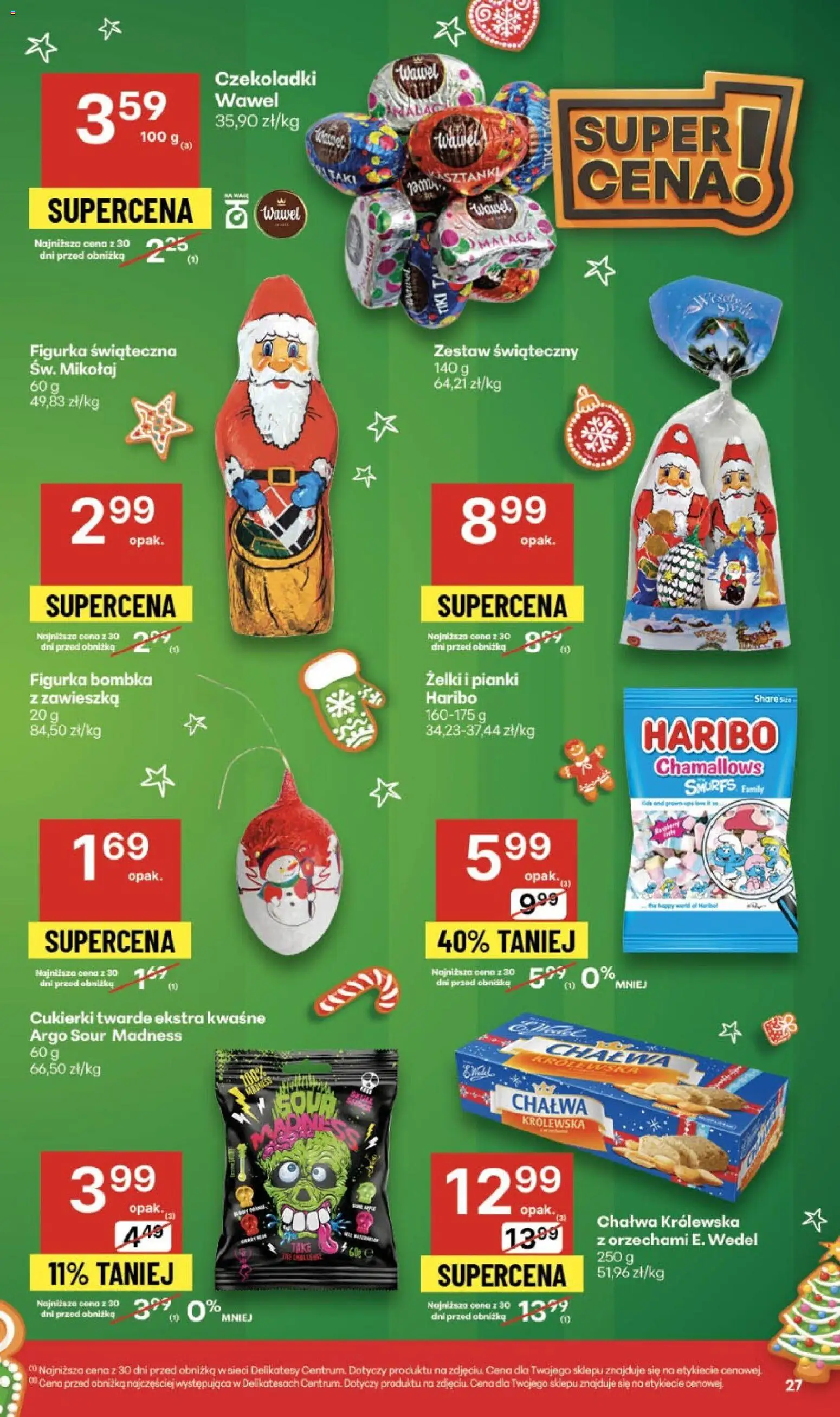 Delikatesy Centrum Gazetka - Sklepy Własne od 04.12.2025 | Strona: 27 | Produkty: Czekoladki, Delikatesy, Żelki, Pianki