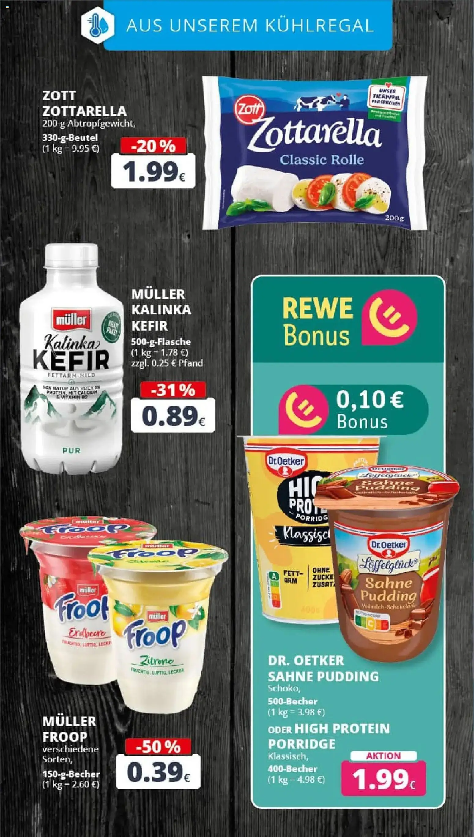 Rewe prospekt Bergheim	 – gültig ab 23.11.2025 | Seite: 17 | Produkte: Froop, Kefir, Schokolade, Sahne