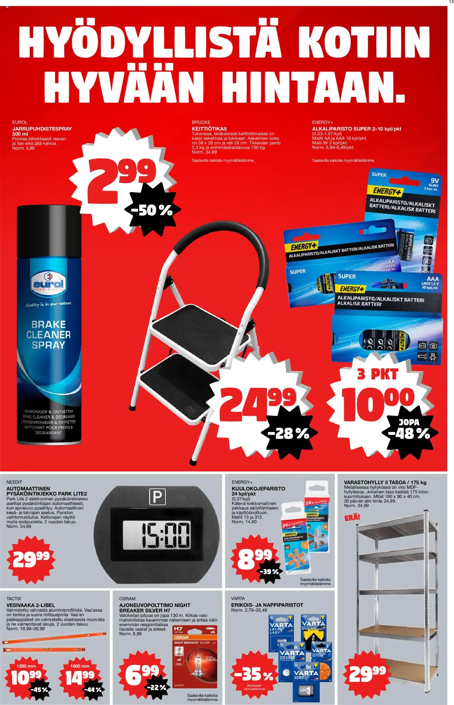 Tokmanni tarjoukset – voimassa 02.02.2026 alkaen | Sivu: 15 | Tuotteet: Varastohylly, Näyttö