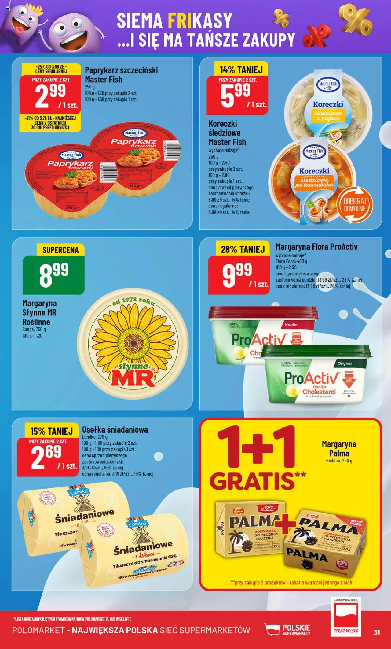 POLOmarket Gazetka od 04.06.2025 | Strona: 31 | Produkty: Osełka, Paprykarz, Paprykarz szczeciński, Margaryna