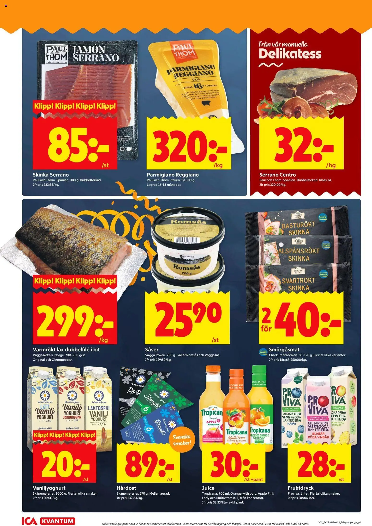 ICA Kvantum reklamblad aktuell från 30.12.2025 | Sida: 6 | Produkter: Lax, Äpple, Jordgubbar, Blåbär