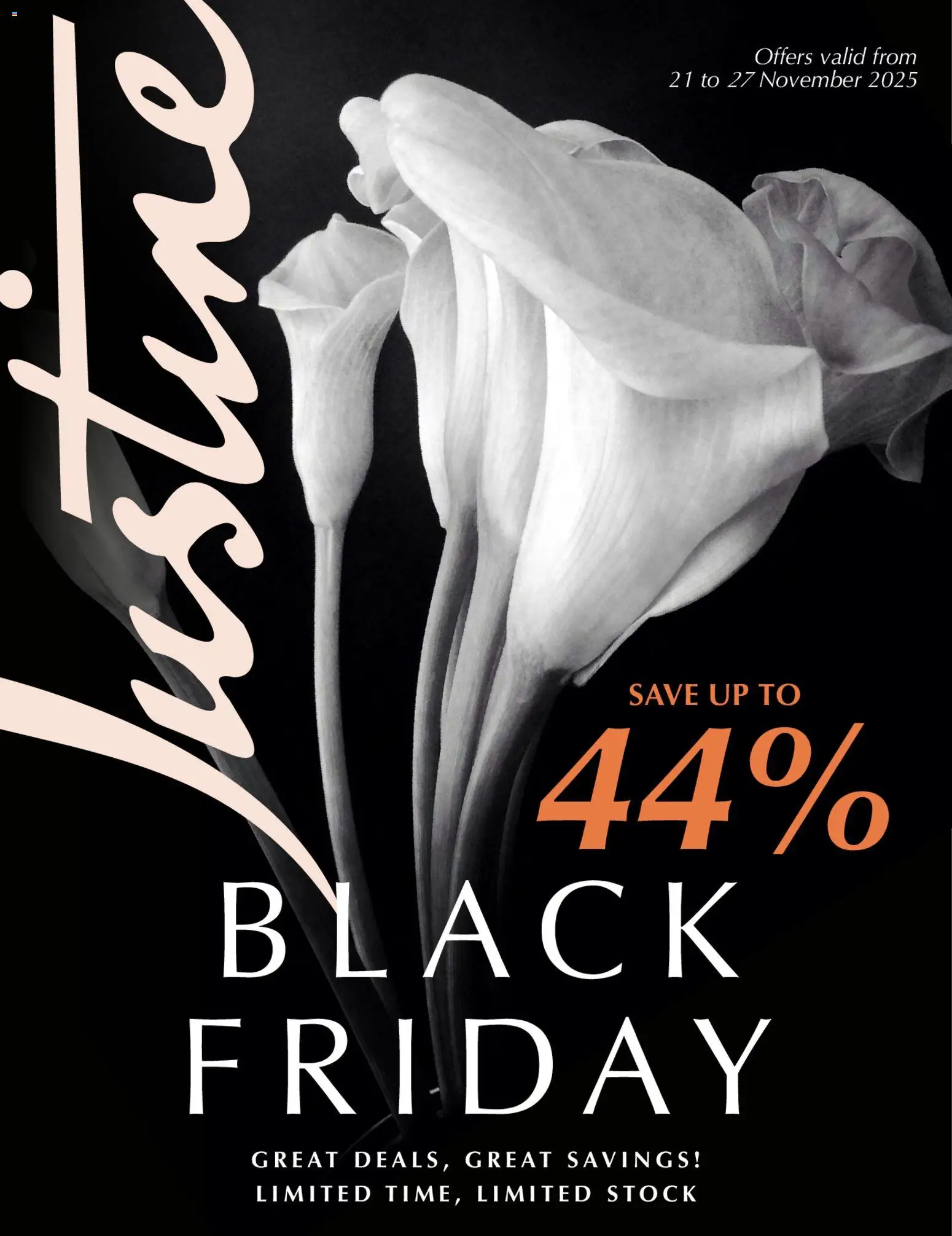New Justine catalogue – valid from 21.11.2025 | Page: 1 | Products: Stock