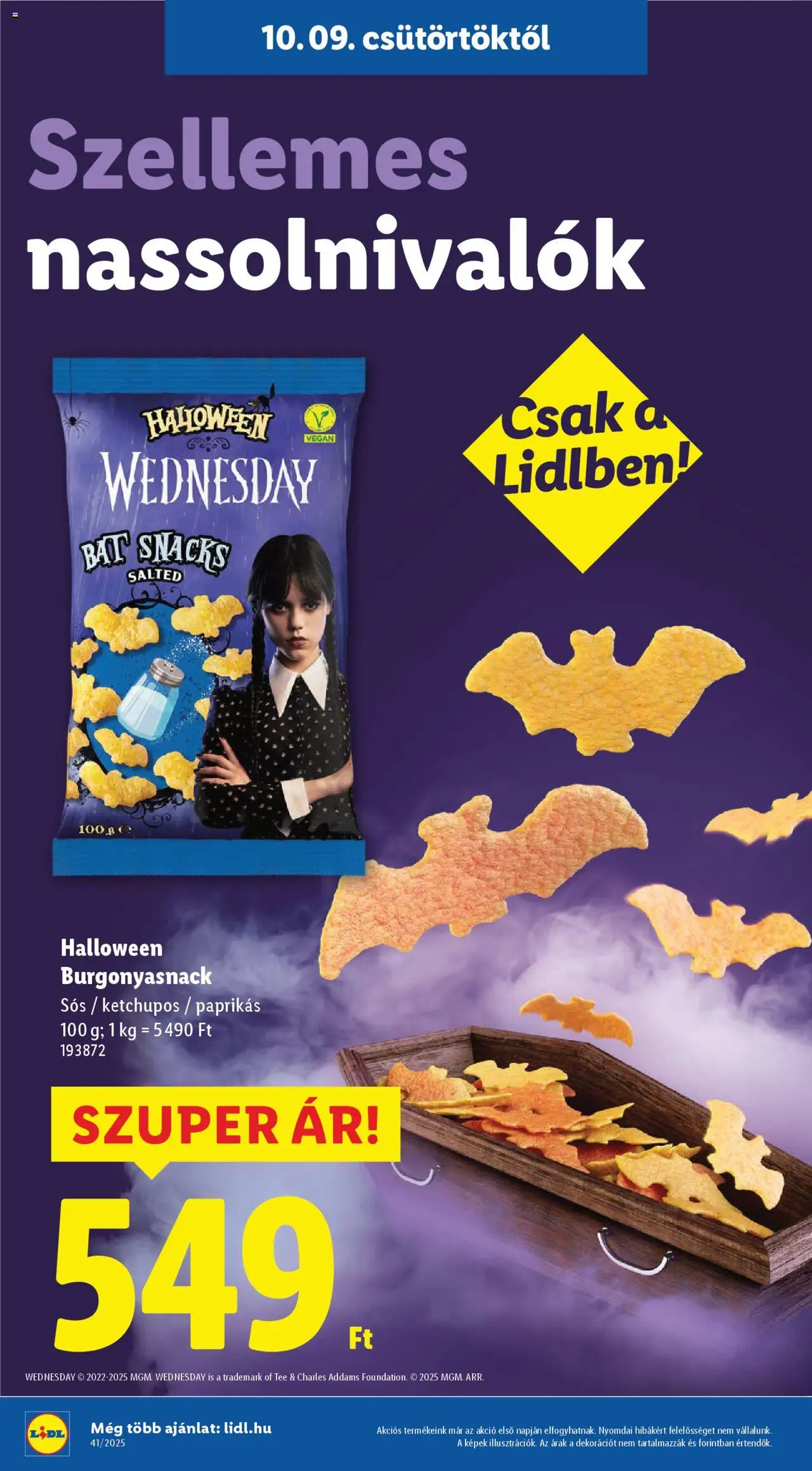 Lidl akciós ujság - amely érvényes a következő dátumtól: 09.10.2025 | Oldal: 2 | Termékek: Vegán