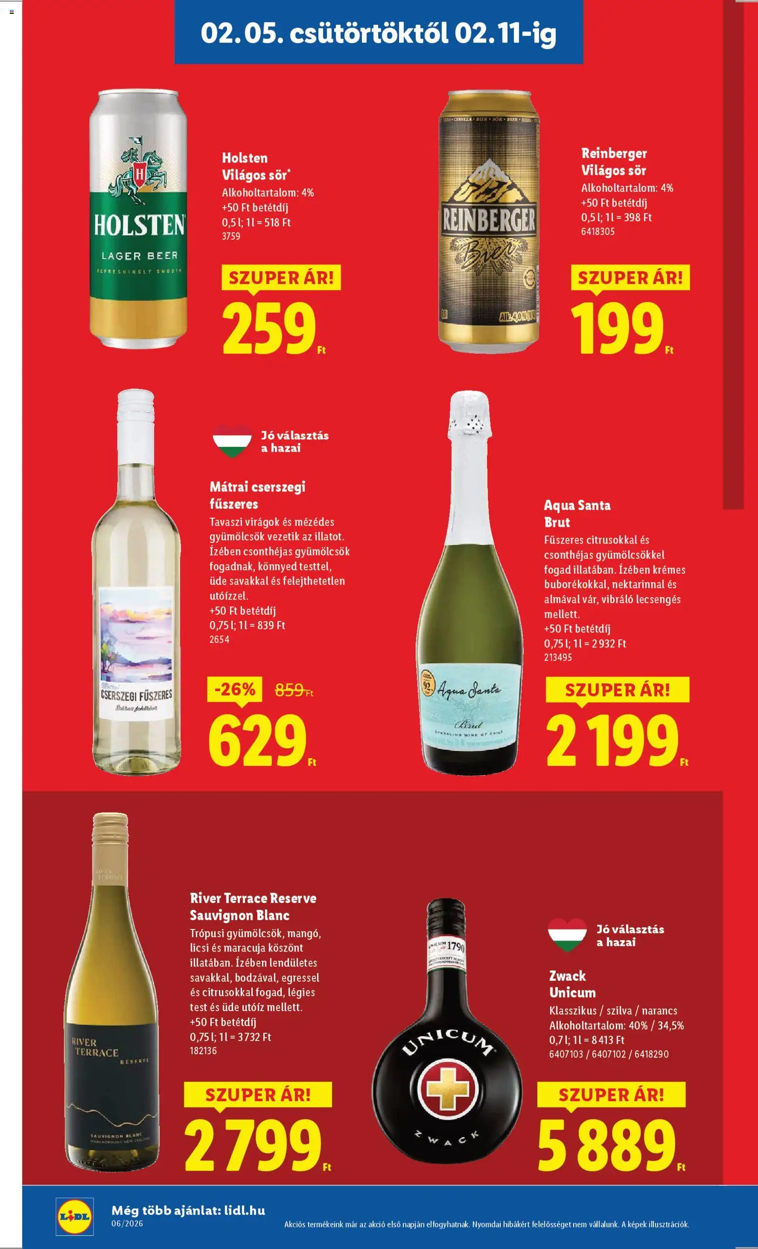 Lidl akciós ujság - amely érvényes a következő dátumtól: 05.02.2026 | Oldal: 14 | Termékek: Virágok, Szilva, Sör, Narancs