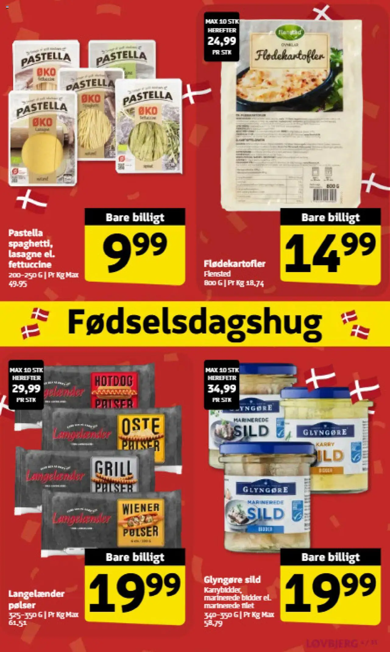 Løvbjerg tilbudsavis – gyldig fra 19.09.2025 | Side: 4 | Produkter: Pølser, Sild, Carpete, Grill