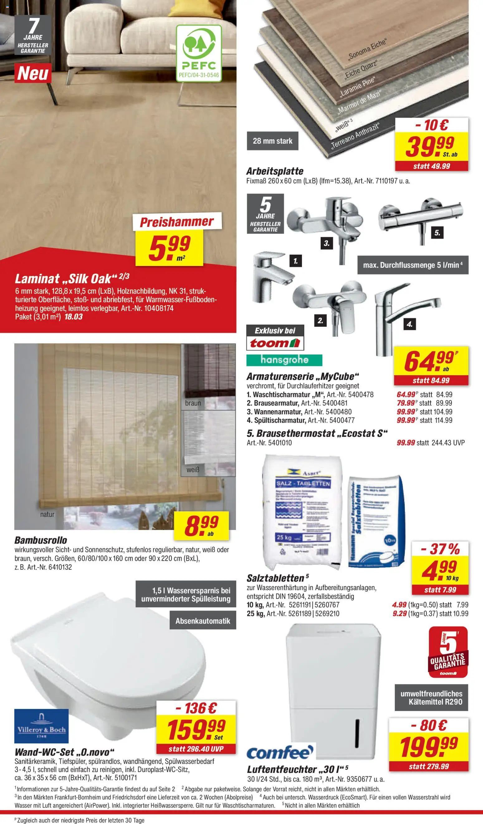 Toom Baumarkt Prospekt 	 – gültig ab 02.05.2026 | Seite: 22 | Produkte: Wasser, Salz