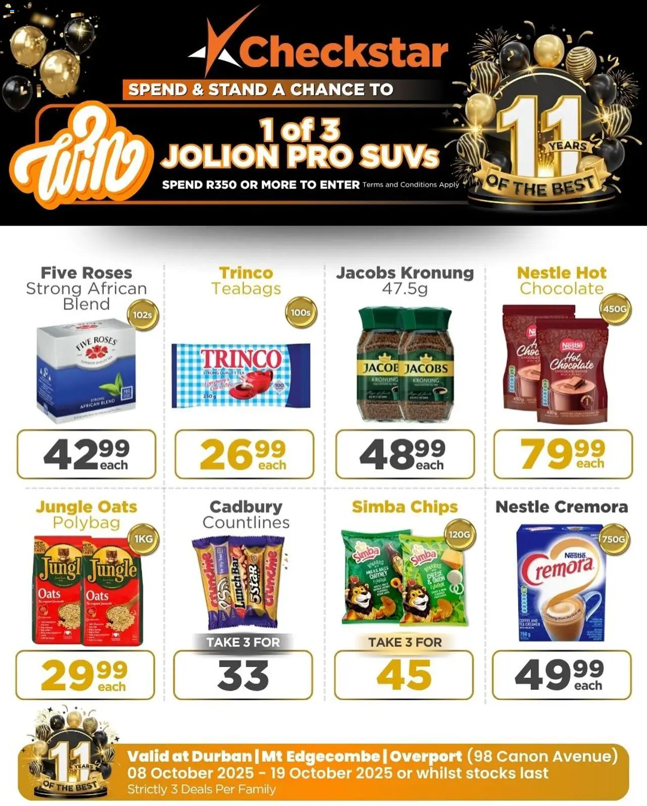 New Check Star catalogue – valid from 08.10.2025 | Page: 13 | Products: Chutney, Oats, Chocolate, Chips