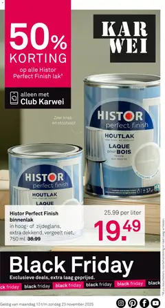 KARWEI - Black Friday - Voorbeeld van een folder van KARWEI, geldig van 10.11.2025