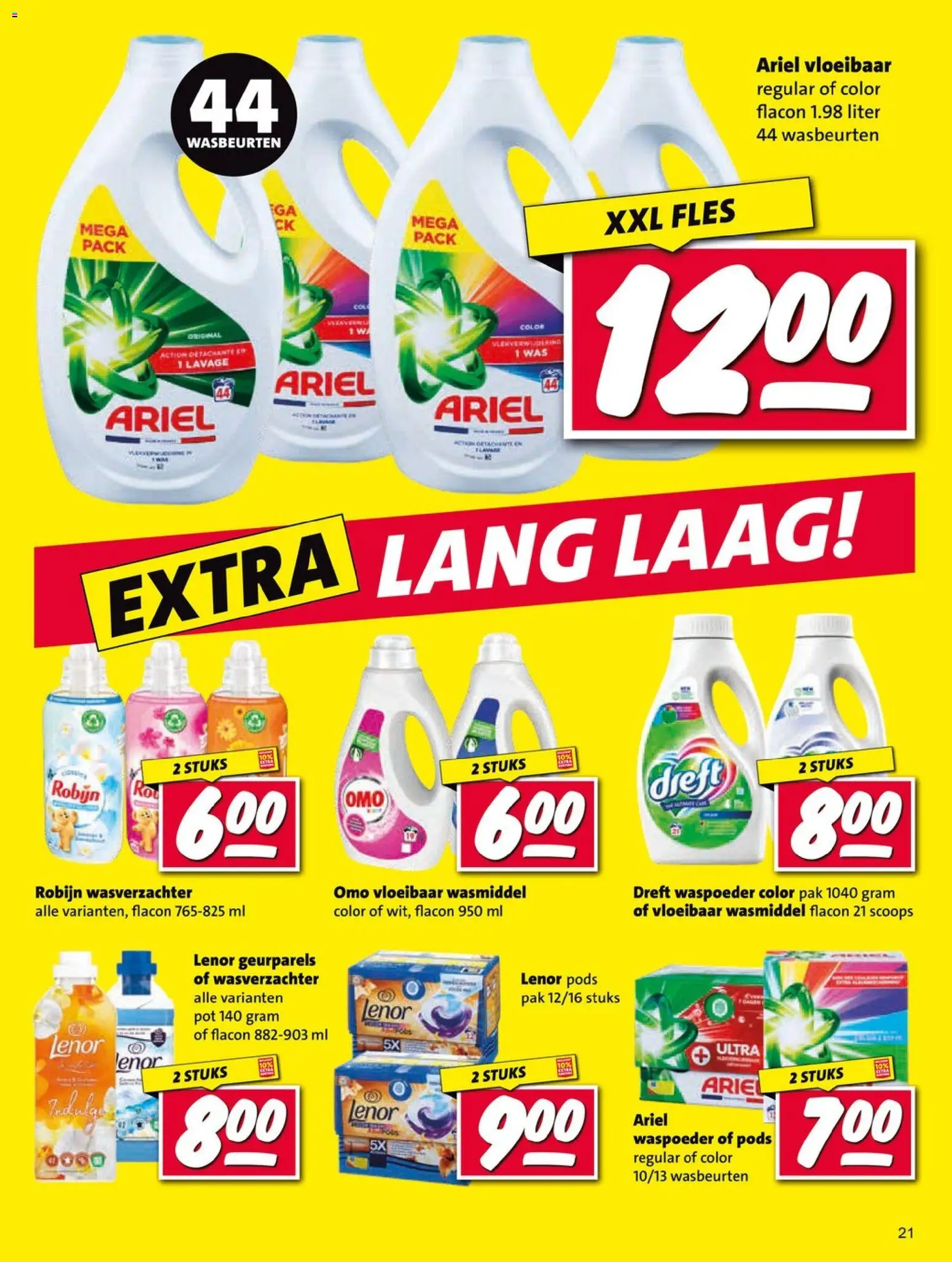 {H1} | Pagina: 21 | Producten: Wasverzachter, Pot, Fles, Was