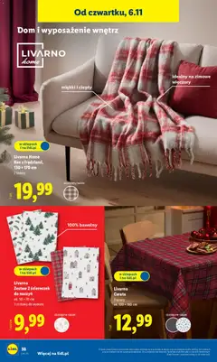 Pogląd oferty "Livarno Home Koc z frędzlami, 130 x 170 cm, 2 kolory" - ważna od 03.11.2025 | Strona: 42 | Produkty: Koc