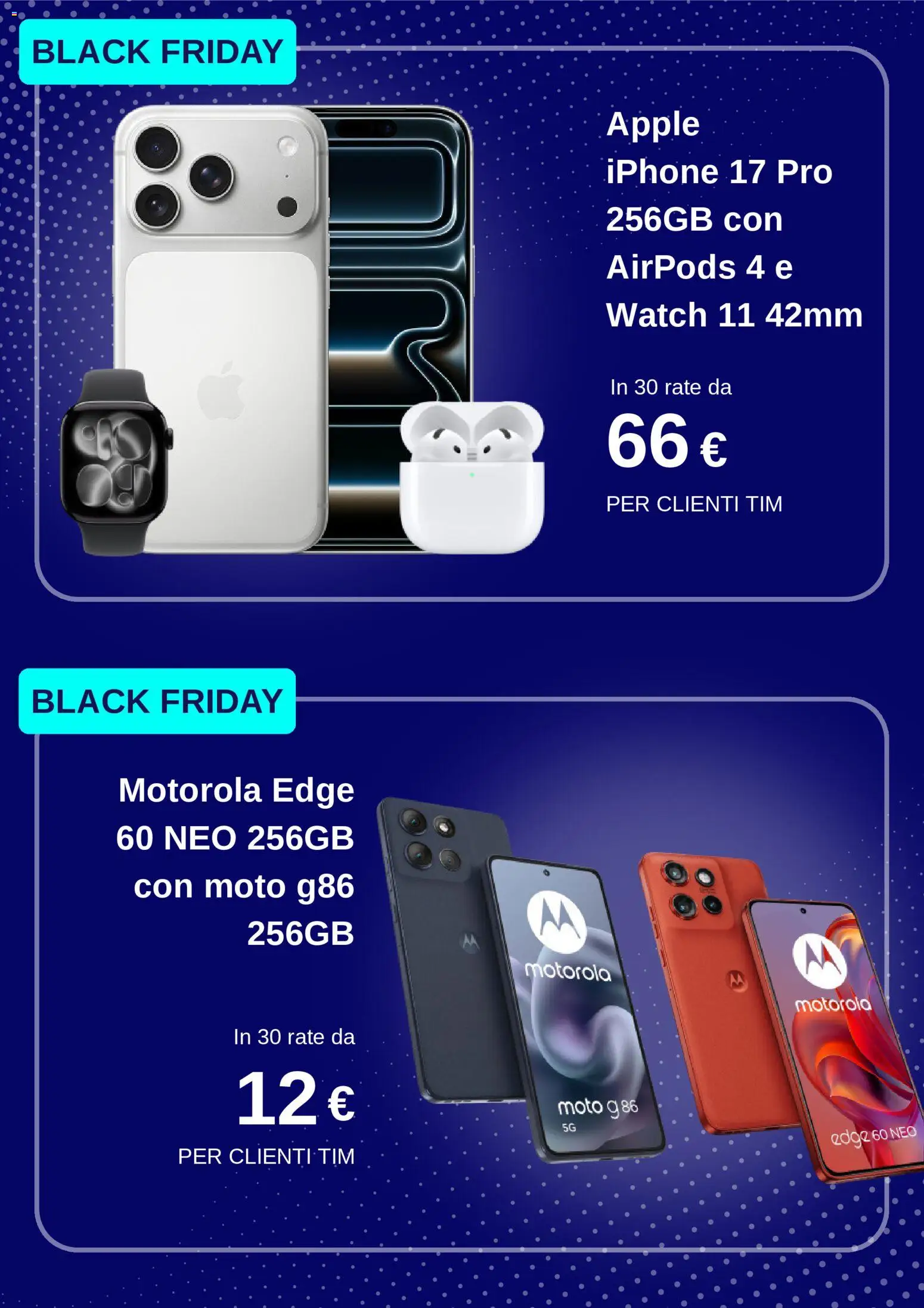 Volantino TIM del 18.11.2025 | Pagina: 2 | Prodotti: Iphone, Airpods