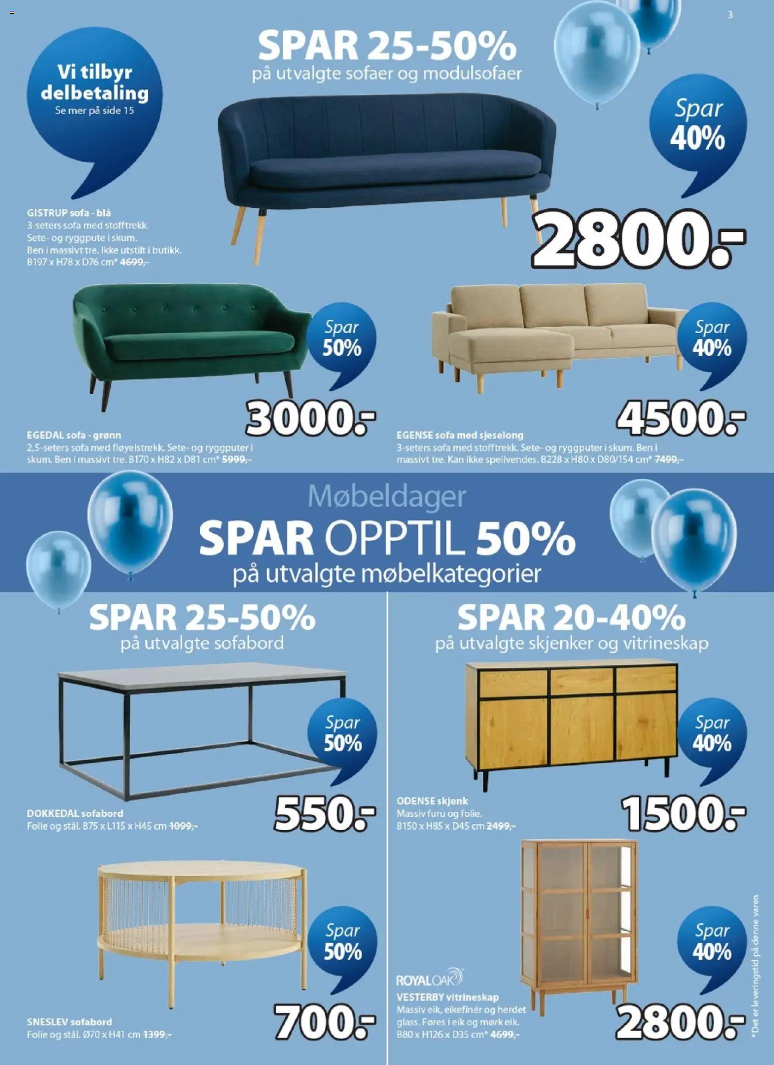 {H1} | Side: 3 | Produkter: Gown, Vitrineskap, Sofa, Sjeselong