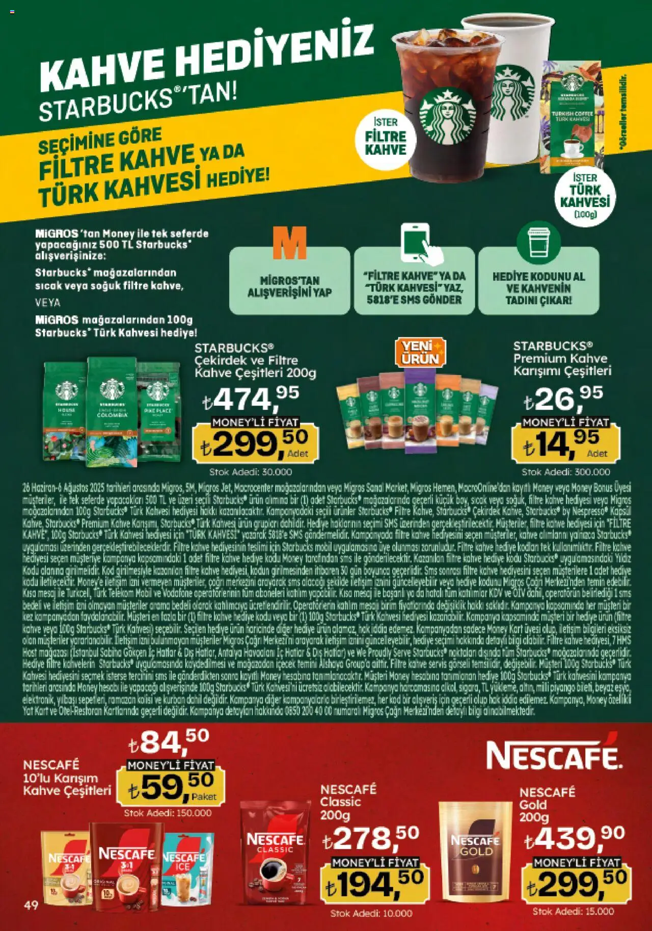 Migros Katalog - Migroskop - 26.06.2025 tarihinden itibaren geçerlidir | Sayfa: 49 | Ürünler: Sepet, Kahve
