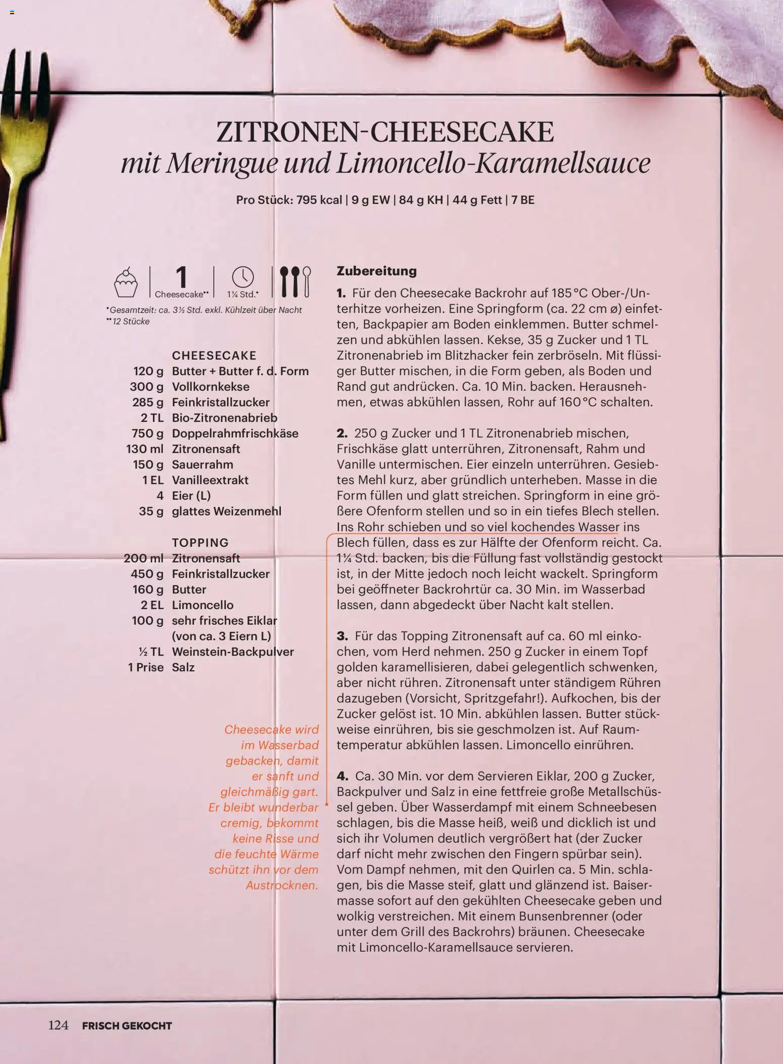 Billa  Frisch Gekocht gültig ab 01.03.2026 | Seite: 122 | Produkte: Wasser, Zucker, Herd, Butter