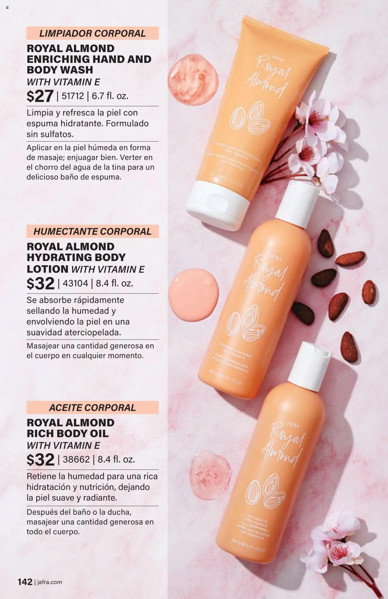 JAFRA folleto │ válido desde el 01.08.2025 | Página: 142 | Productos: Aceite, Aceite corporal, Body, Baño
