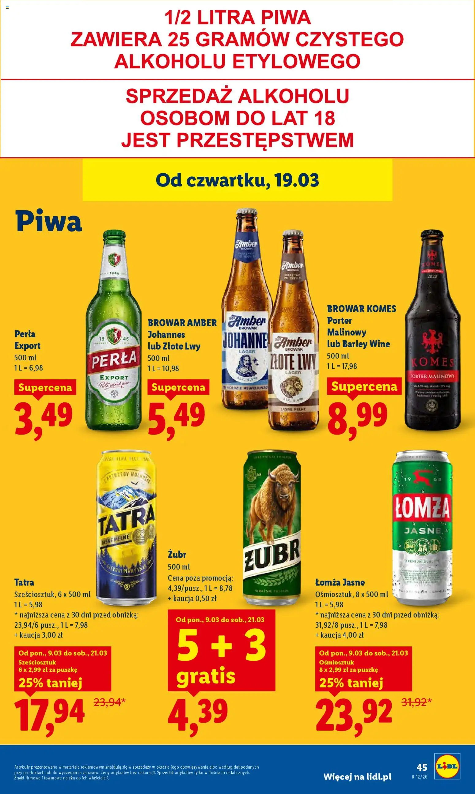 Lidl gazetka od 19.03.2026 | Strona: 45