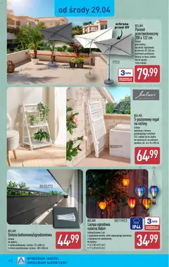 Pogląd oferty "Aldi gazetka" - ważna od 27.04.2026 | Strona: 30 | Produkty: Parasol, Lampa, Rosliny, Regał