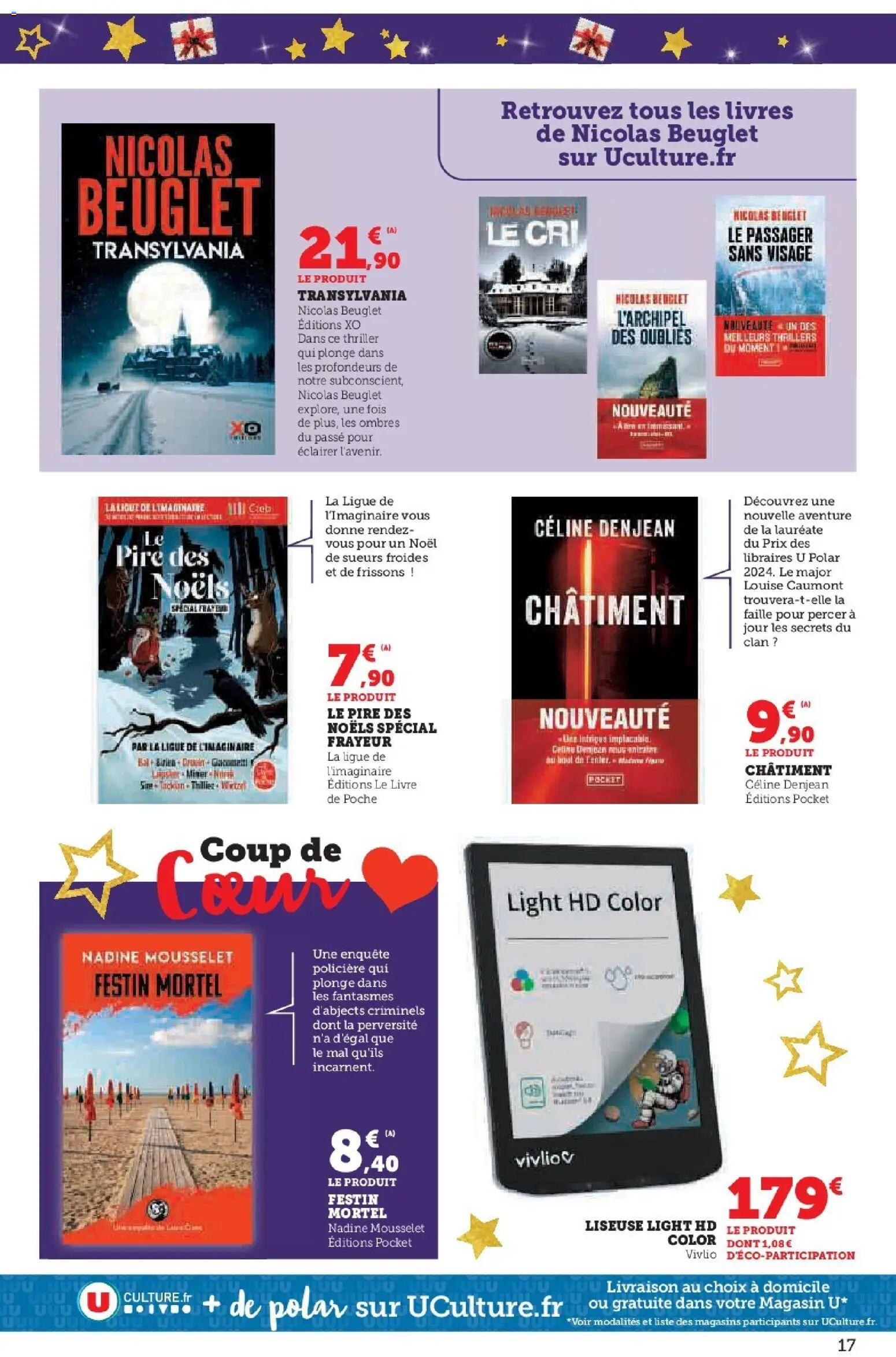 {H1} | Page: 17 | Produits: Liseuse, Livre