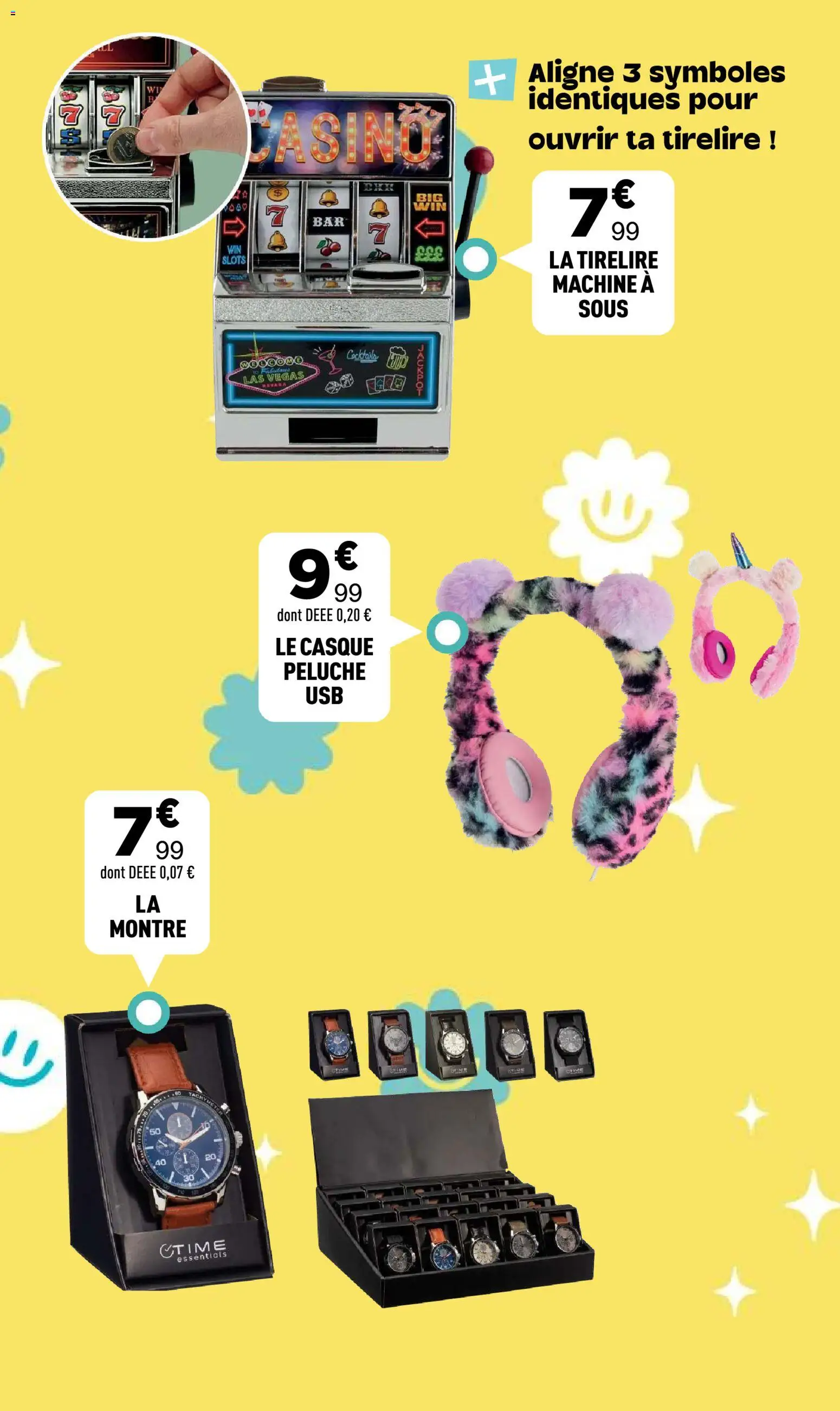 {H1} | Page: 25 | Produits: Montre, Peluche, Casque