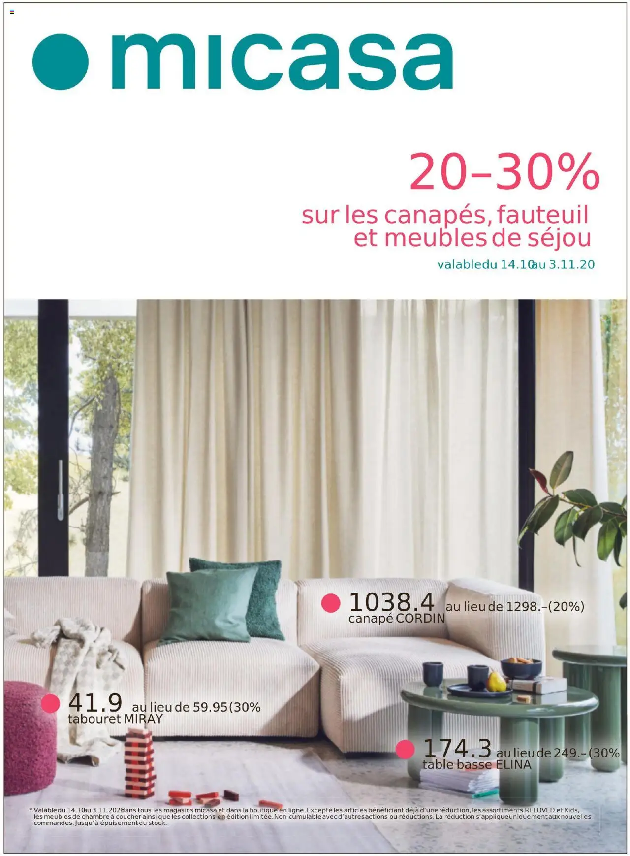 Migros Magazin FR – gültig ab 20.10.2025 | Seite: 18 | Produkte: Sofa
