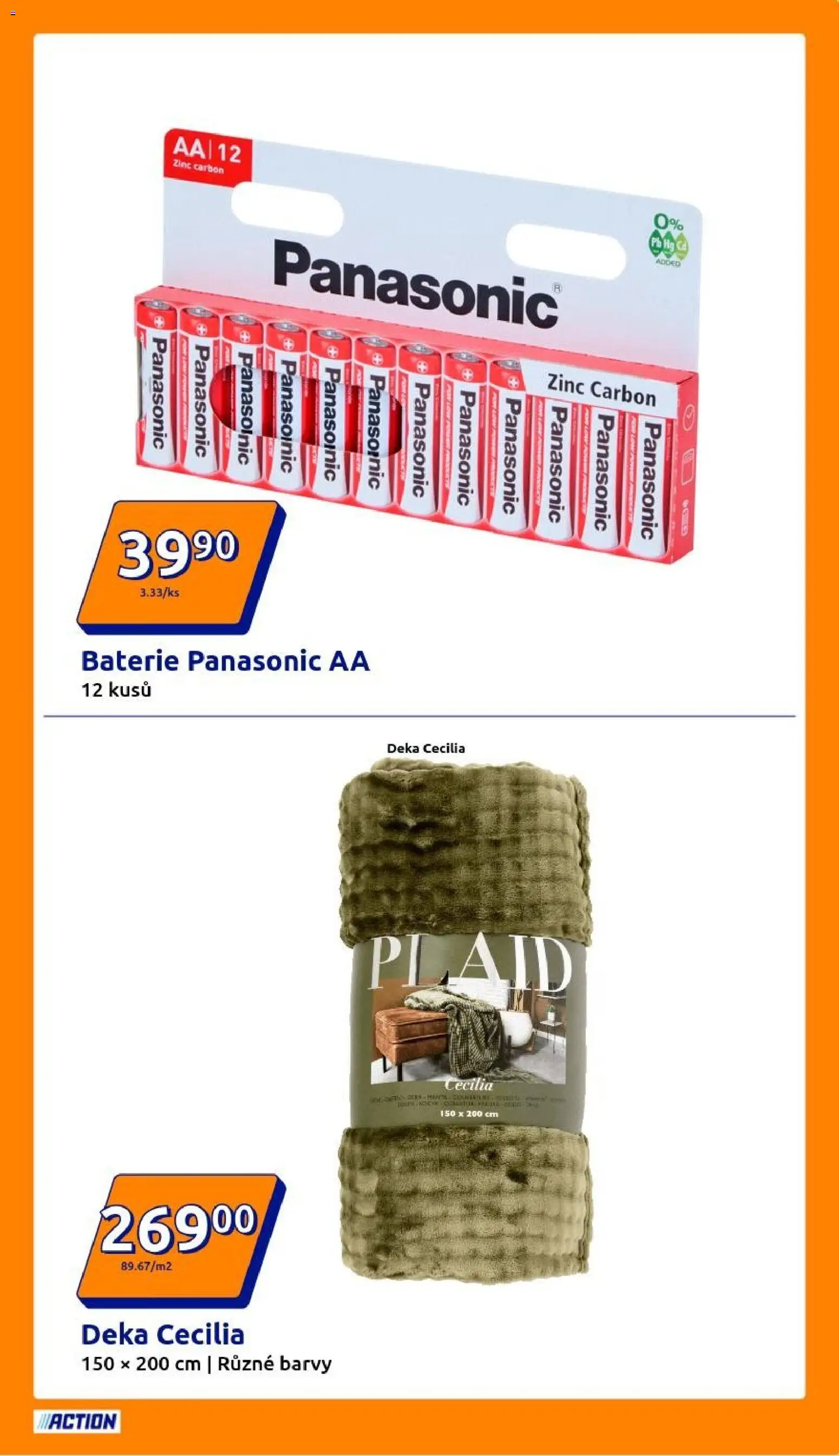 Action leták od 10.12.2025 | Strana: 3 | Produkty: Deka, Baterie, Barvy