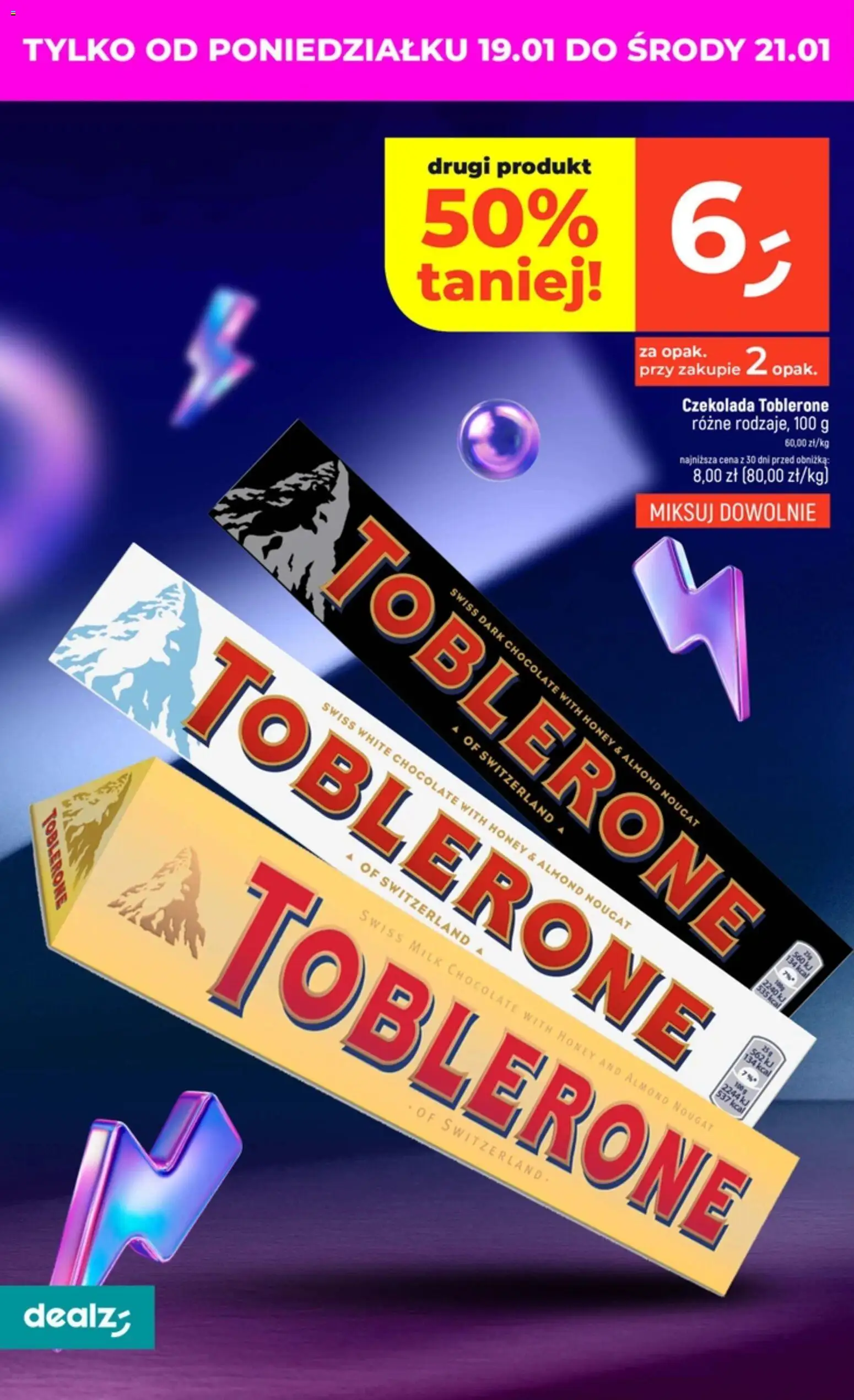 Dealz Gazetka od 15.01.2026 | Strona: 32 | Produkty: Toblerone, Czekolada