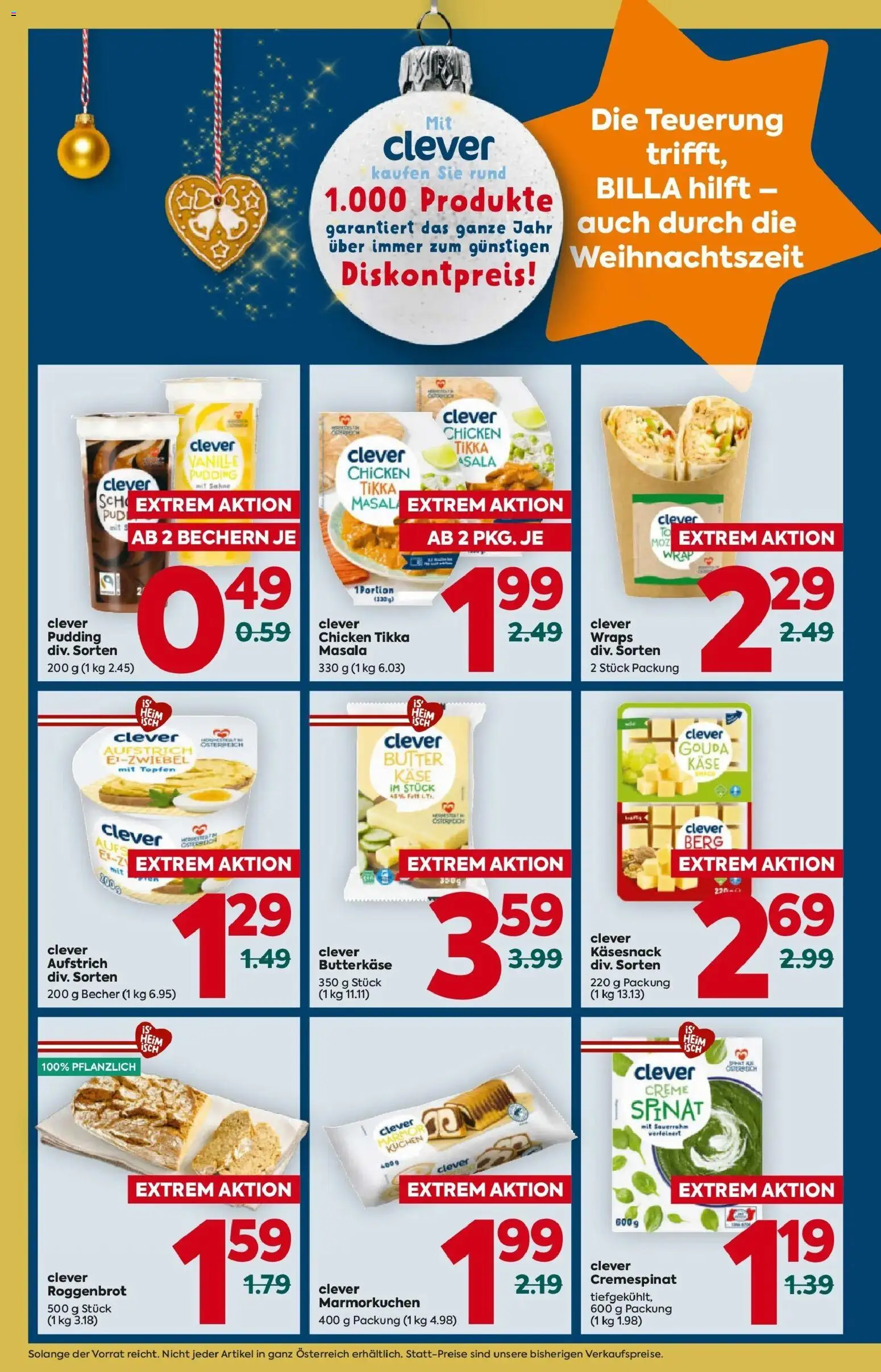 Billa Flugblatt - Grieskirchen, Wallern An Der Trattnach, Ansfelden gültig ab 13.11.2025 | Seite: 4 | Produkte: Sahne, Butter, Käse, Creme