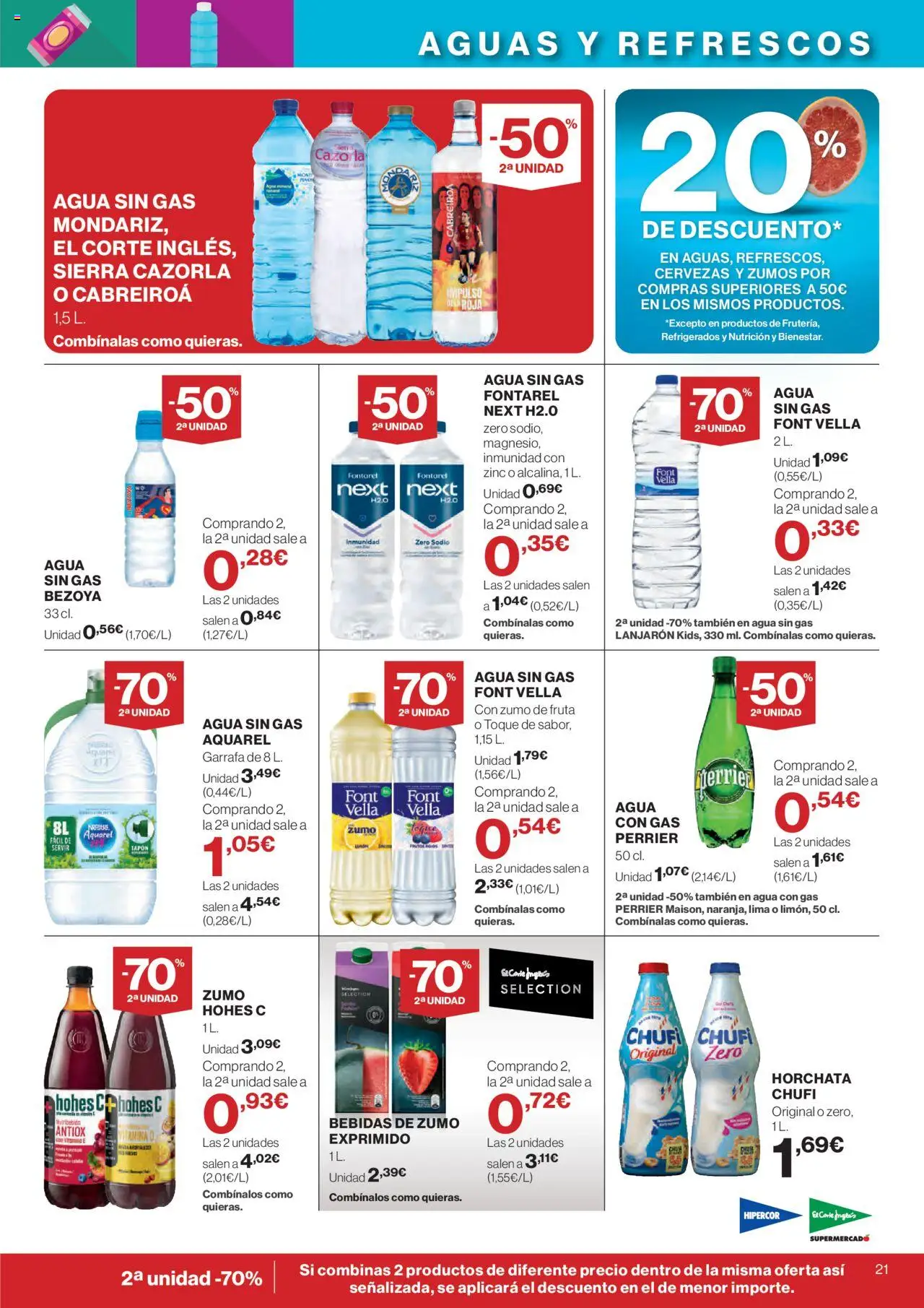 Hipercor catálogo │ válido desde el 05.06.2025 | Página: 23 | Productos: Lima, Agua con gas, Ροζ πιπέρι