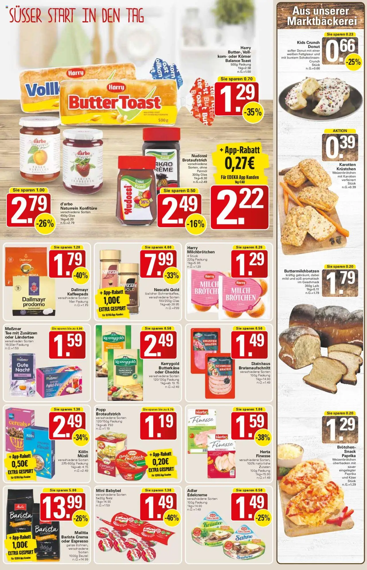 WEZ Prospekt – gültig ab 20.10.2025 | Seite: 7 | Produkte: Melitta, Toast, Paprika, Sahne