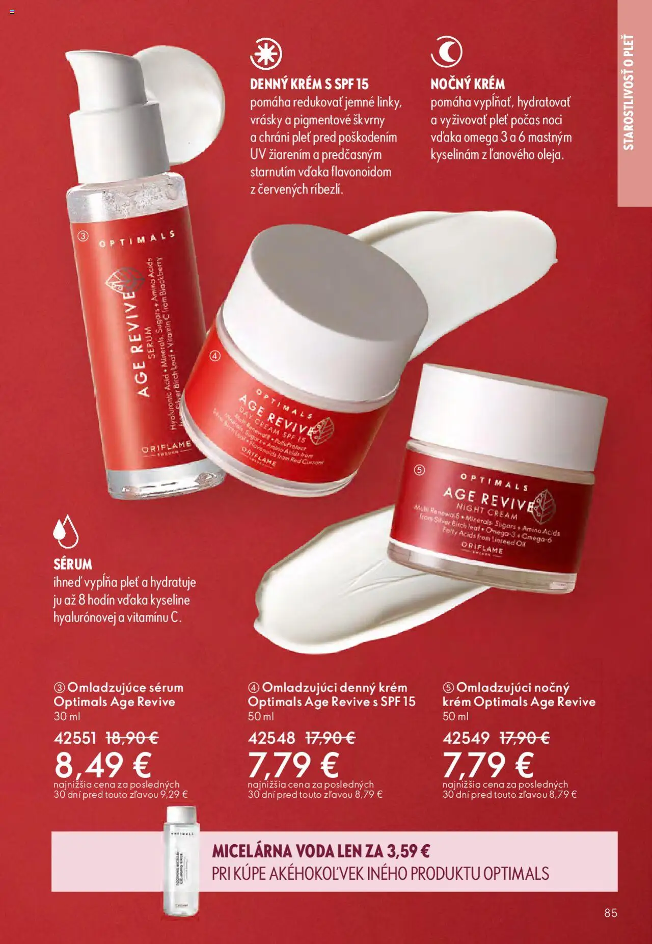 Nové Oriflame akcie – leták je platný od 01.10.2025 | Strana: 85 | Produkty: Krém, Voda