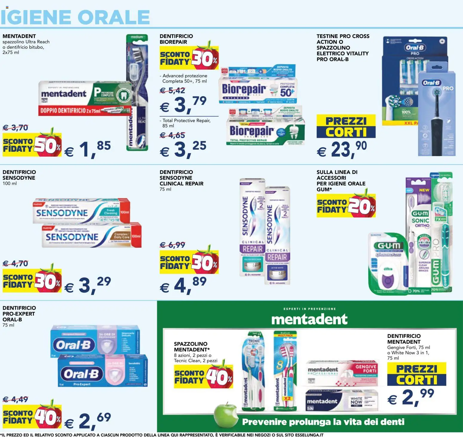 Volantino Esselunga S del 29.01.2026 | Pagina: 13 | Prodotti: Dentifricio, Spazzolino