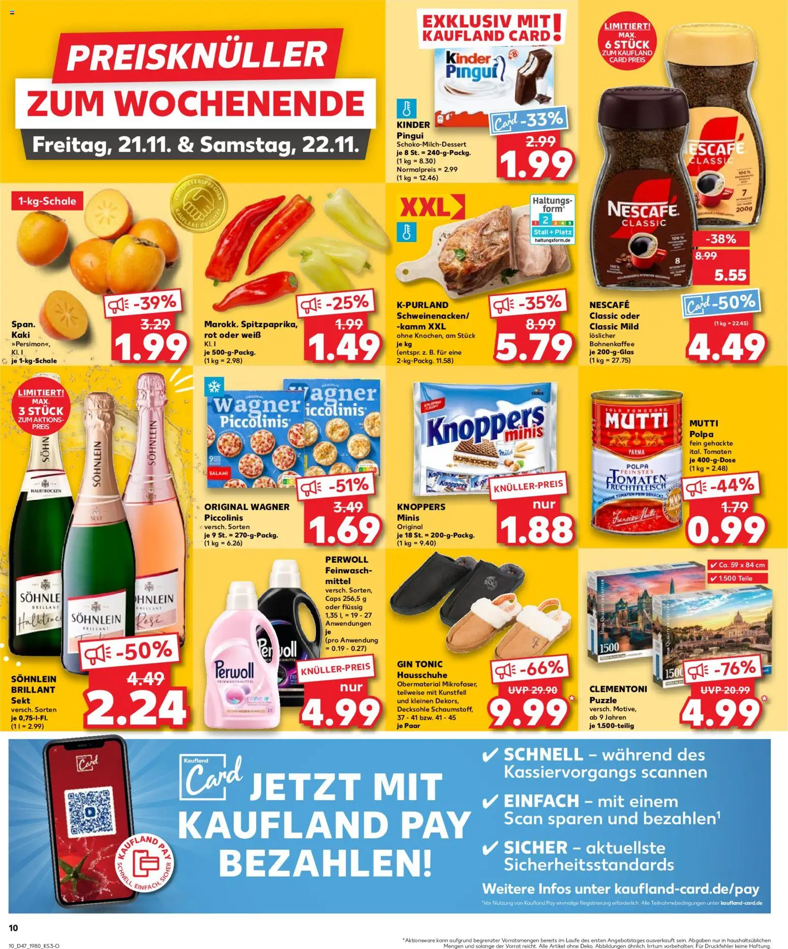Kaufland prospekt Berlin	 – gültig ab 23.11.2025 | Seite: 10 | Produkte: Nescafe, Perwoll, Salami, Pizza